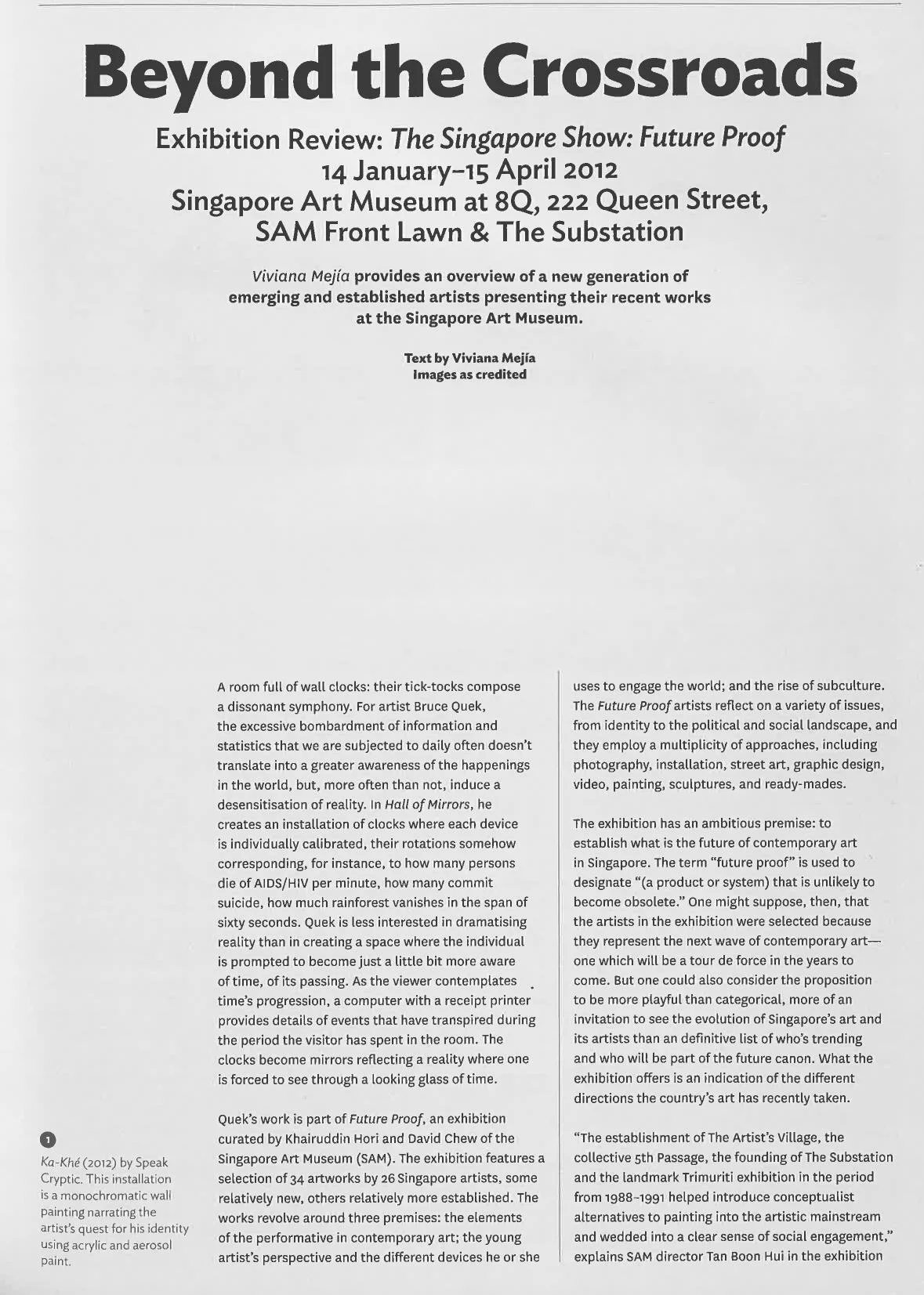 Exhibition Review by Viviana Meija
