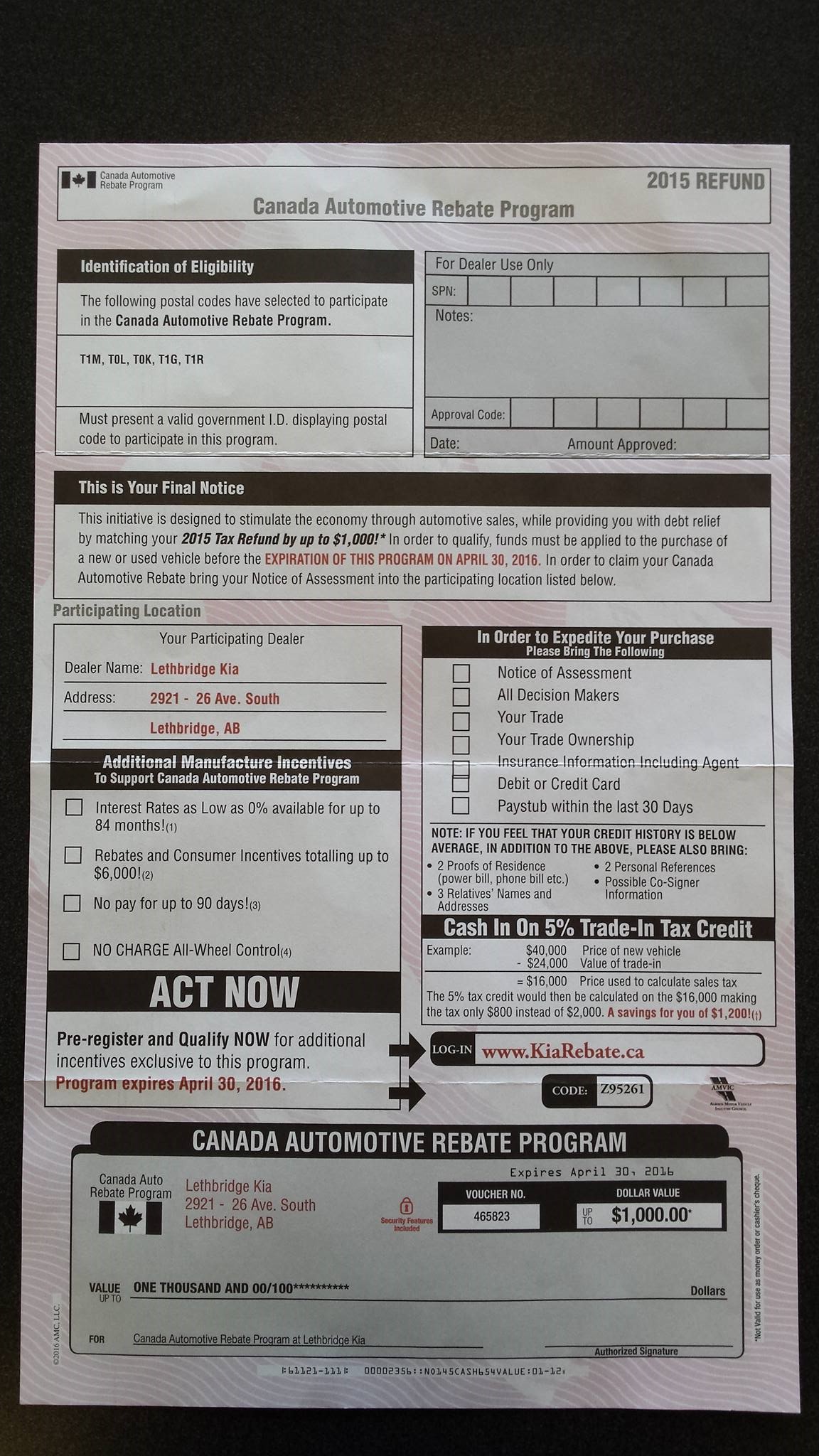 Misleading Car Sales Letter