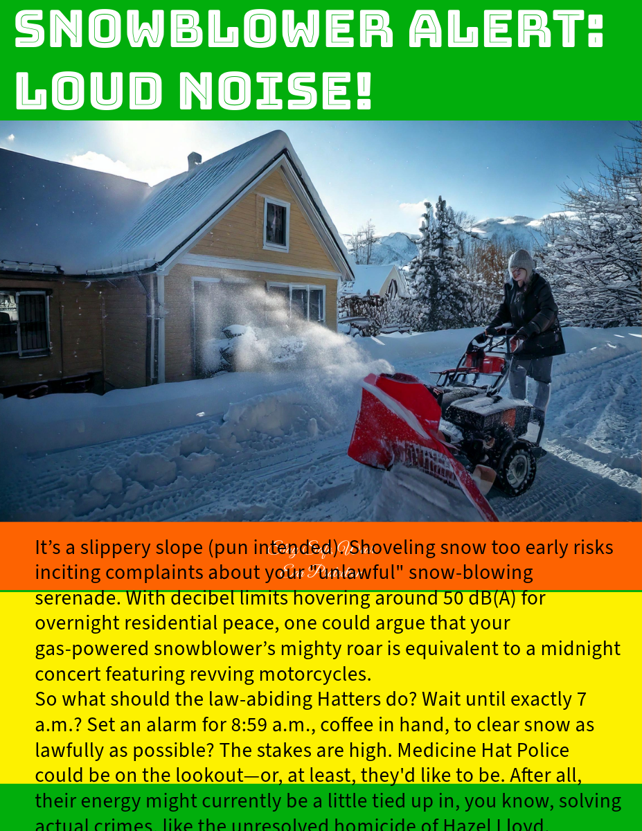 Snowflakes Fall, Shovels Scrape, and the Noise Police 