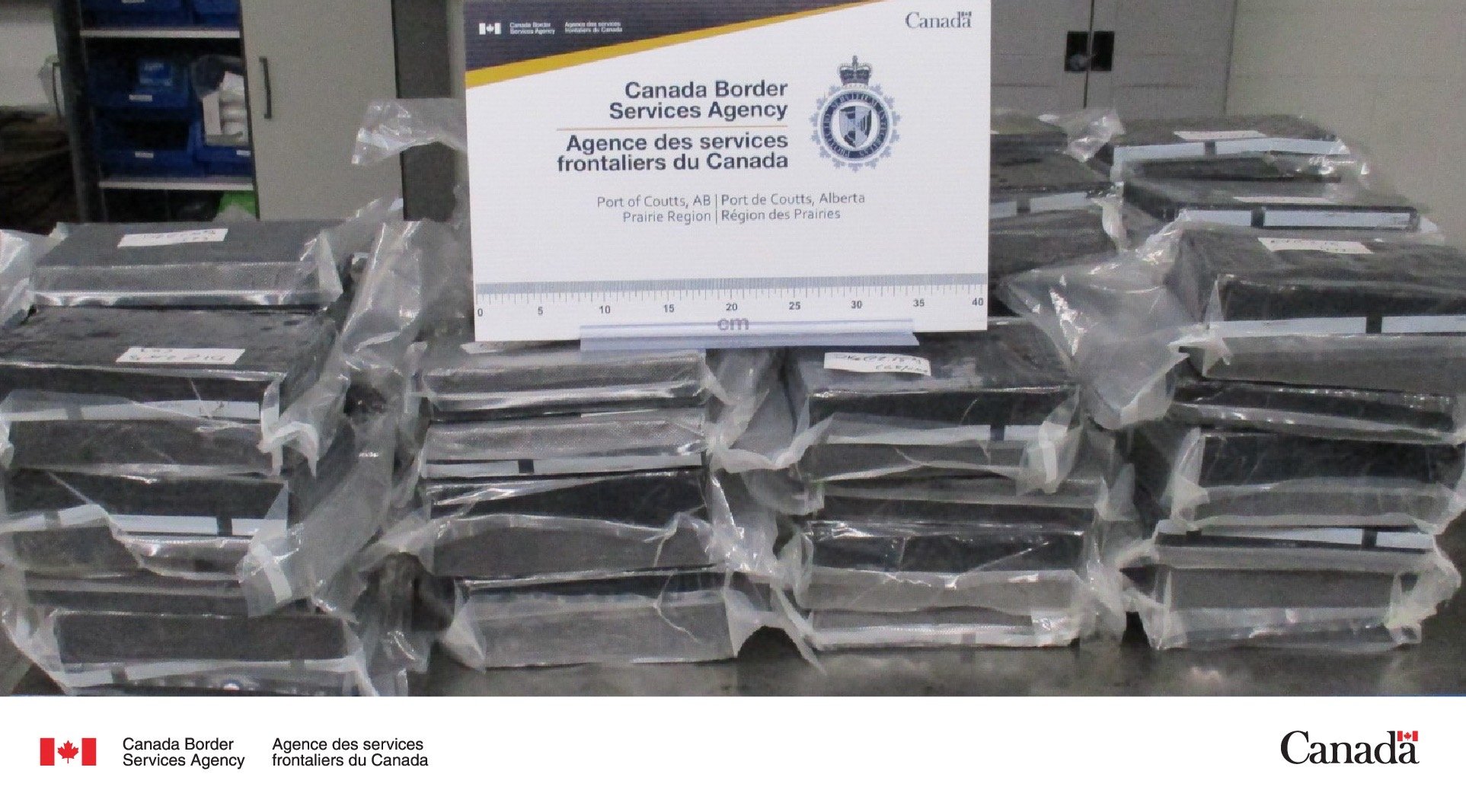 Calgary Man Arrested with 108 kg of blow ❄️ at Coutts Border Crossing!