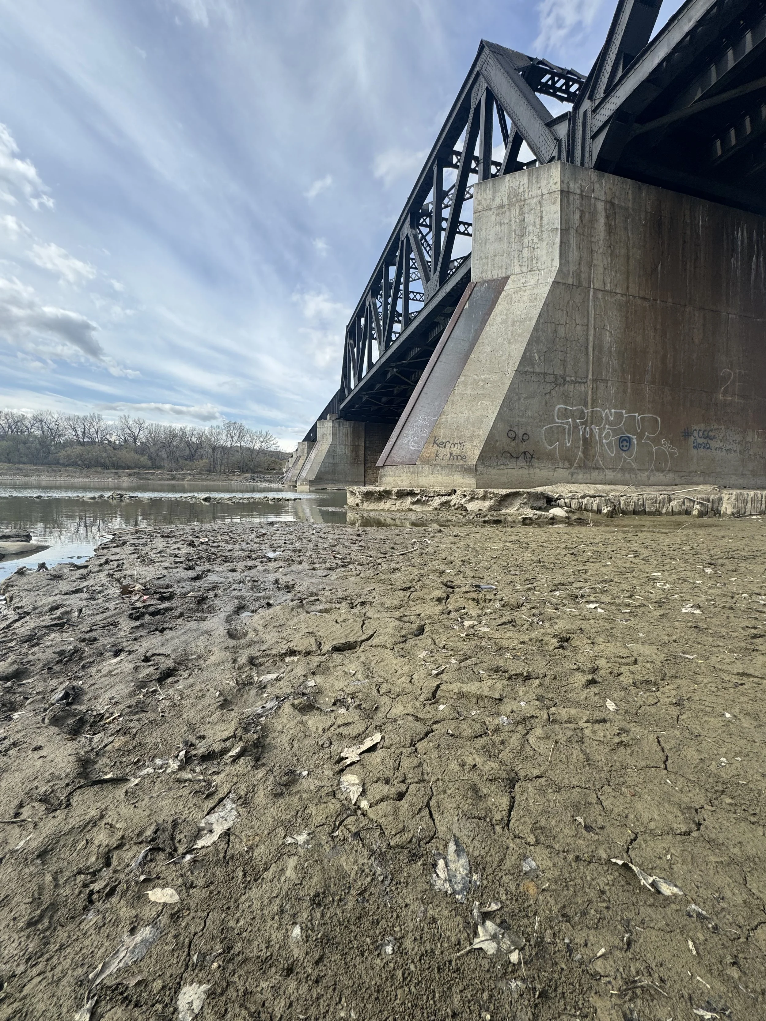 Thirsty River Waits for Mountain Runoff, Seasonal Rains