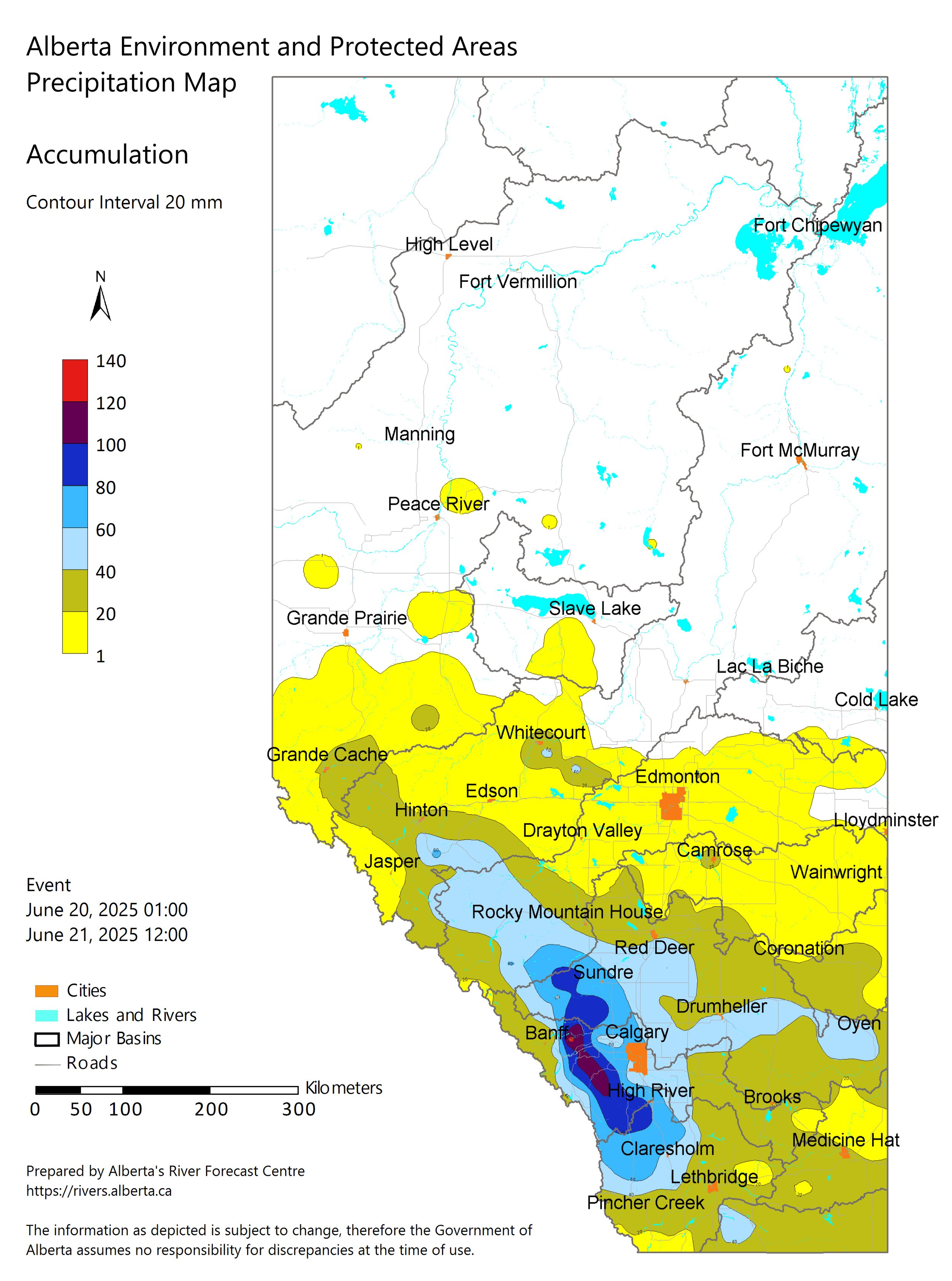 Storm Update – Conditions Favourable for Funnel Clouds in SE Alberta, Flood Watch for Little Red Deer