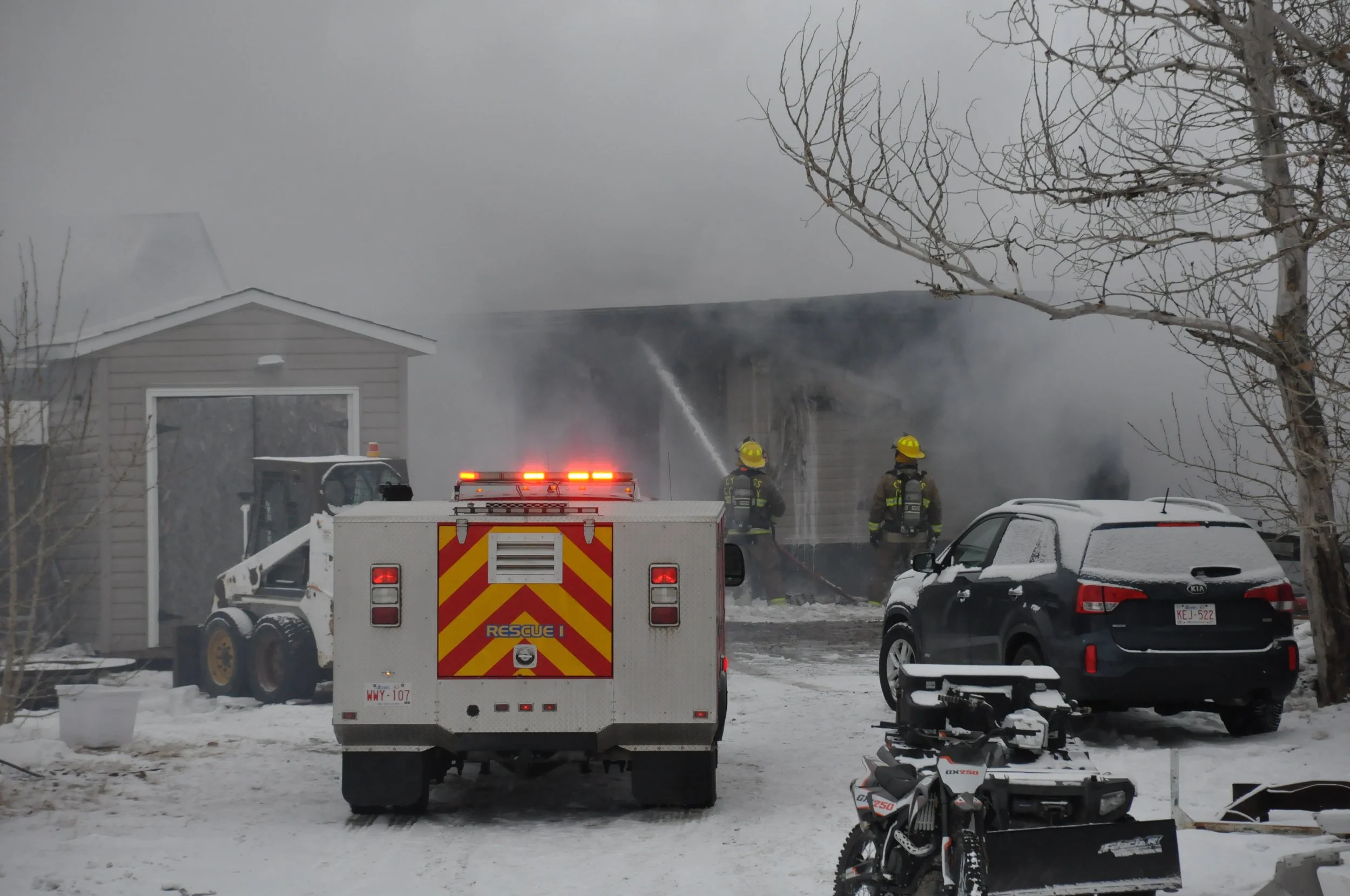 Fire Hits Home South Of City