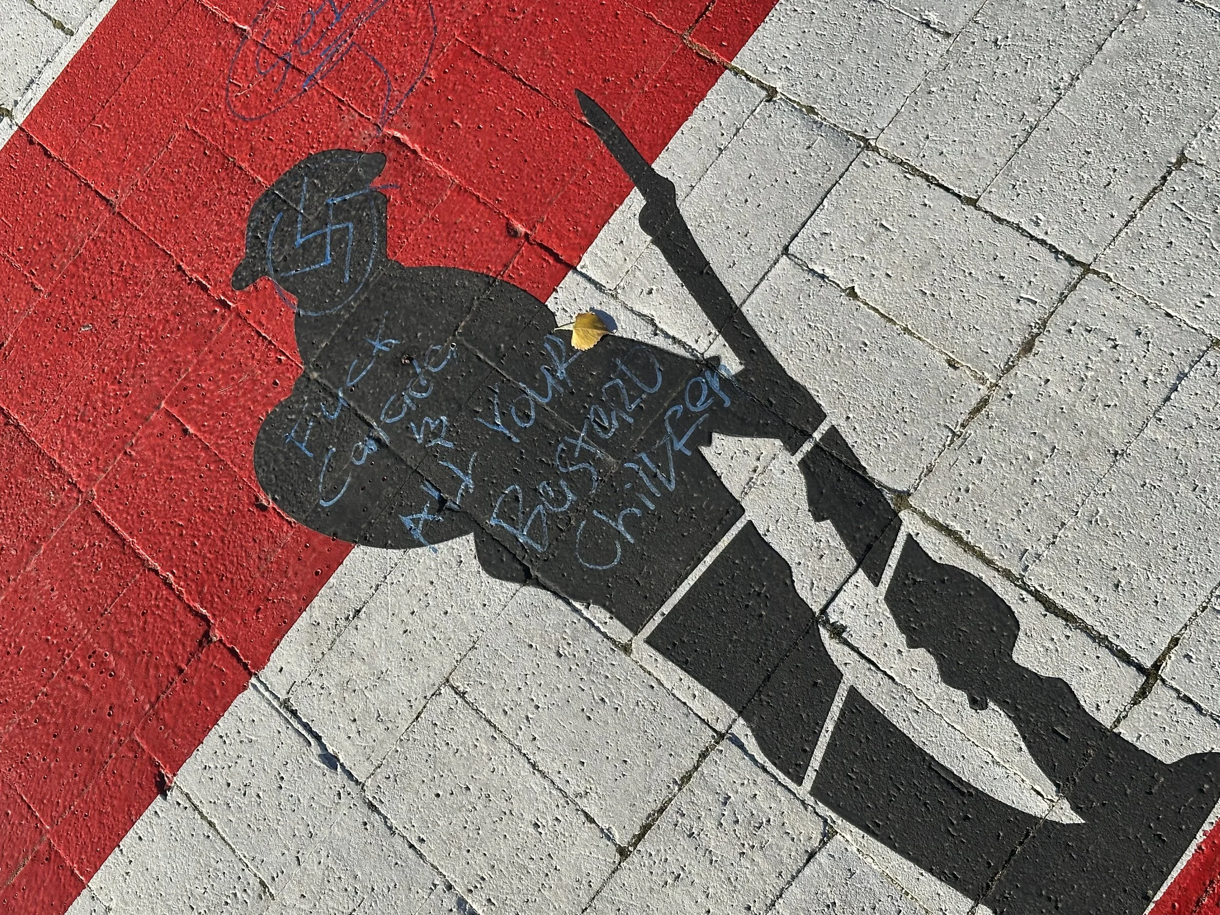 Hate Motivated Graffiti at Riverside Veterans Memorial Park