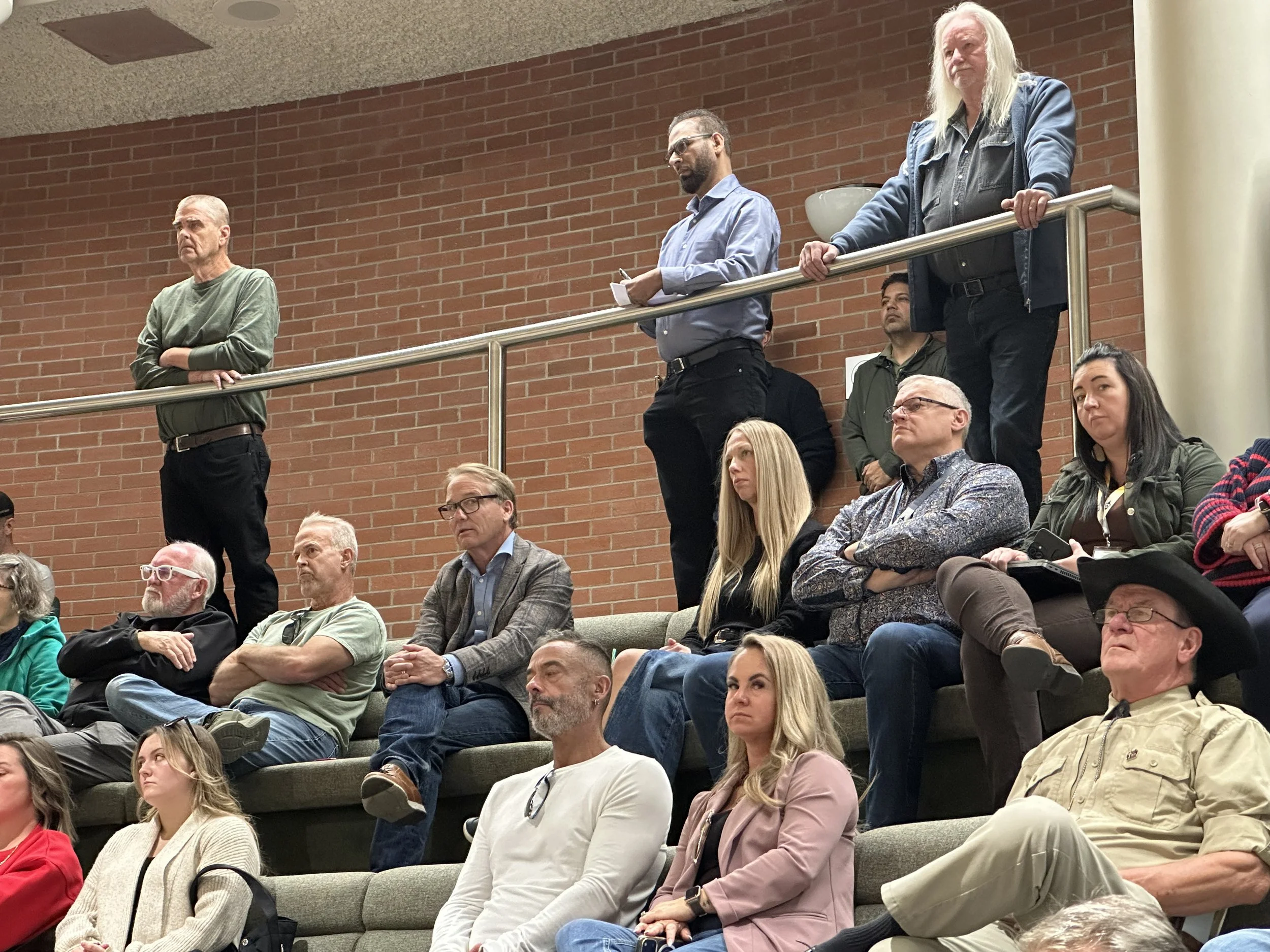  Former UCP MLA Drew Barnes, 3rd from left 