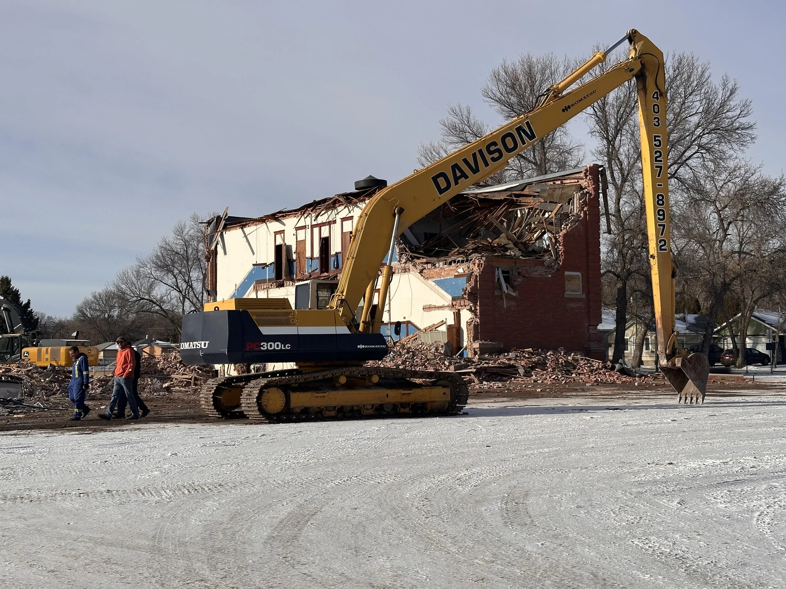 “Girls” and “Boys” Lintels Rescued from Condemned School 