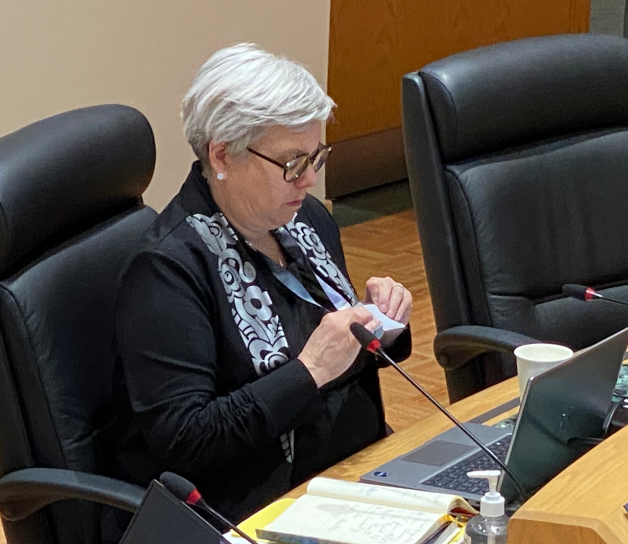 Trouble at Ann Mitchell's new job?  