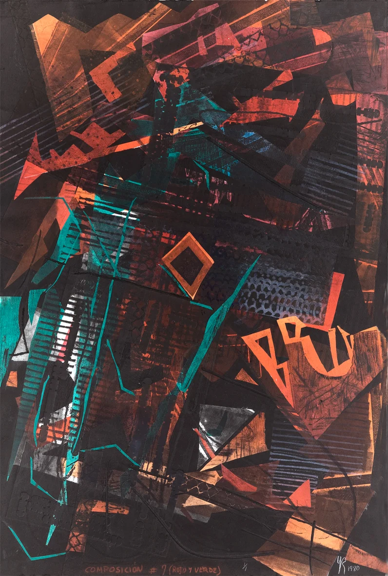 Composición 7 en rojo y verde (1980)