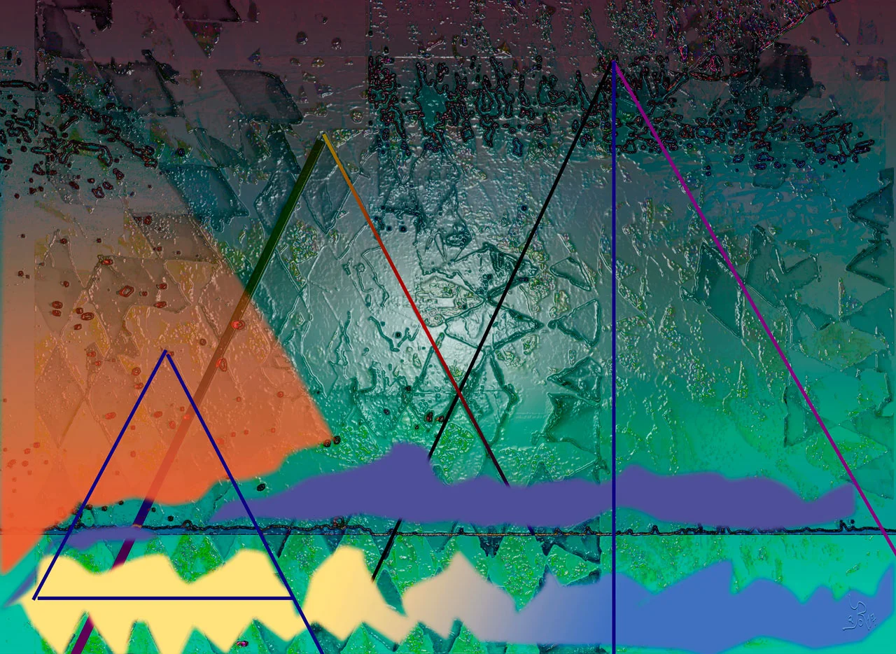 Caustic Landscape Digital C-Print, 36,5 x 50 cm The artist's representation of inequality.