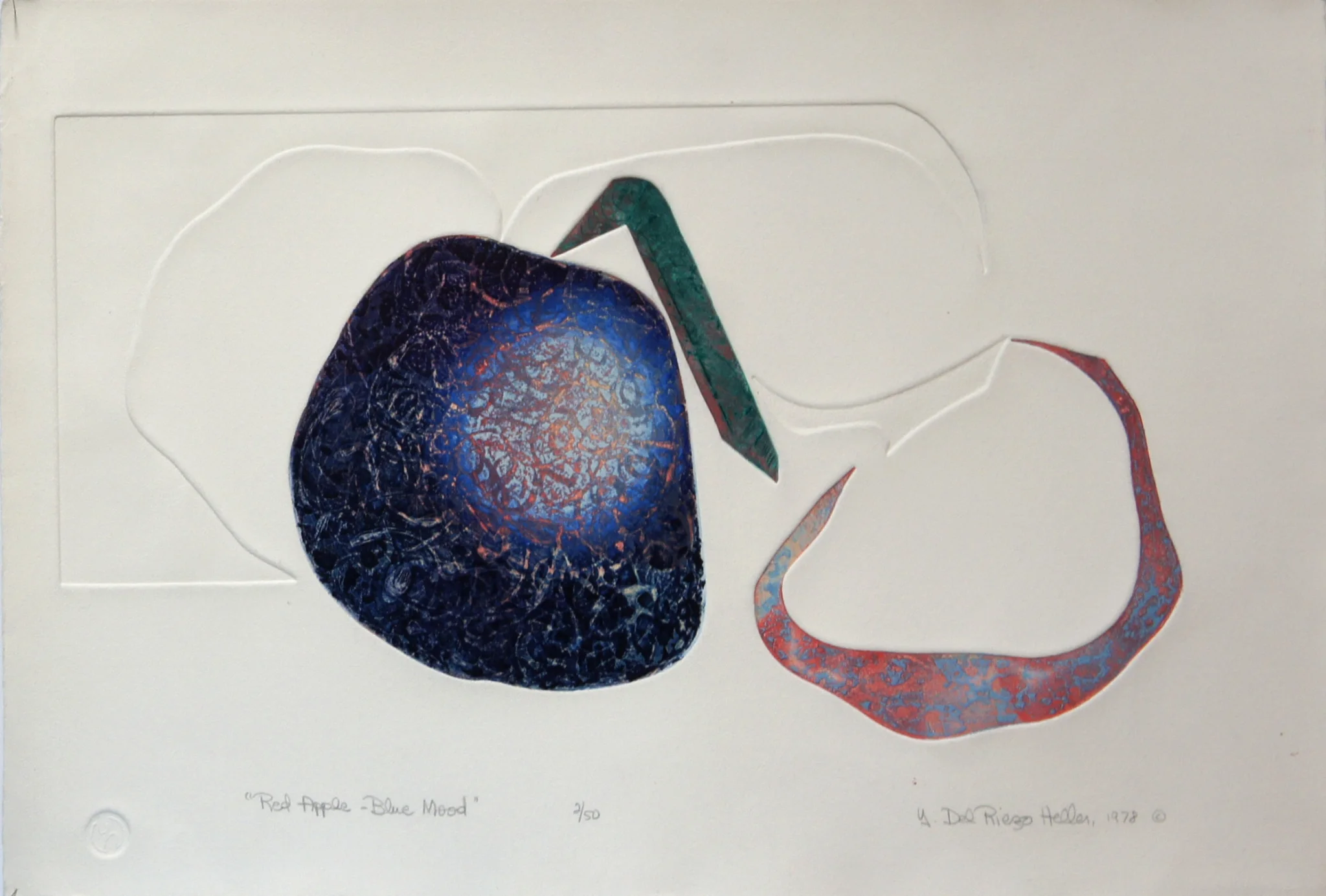 Red Apple, Blue Mood , 2/50