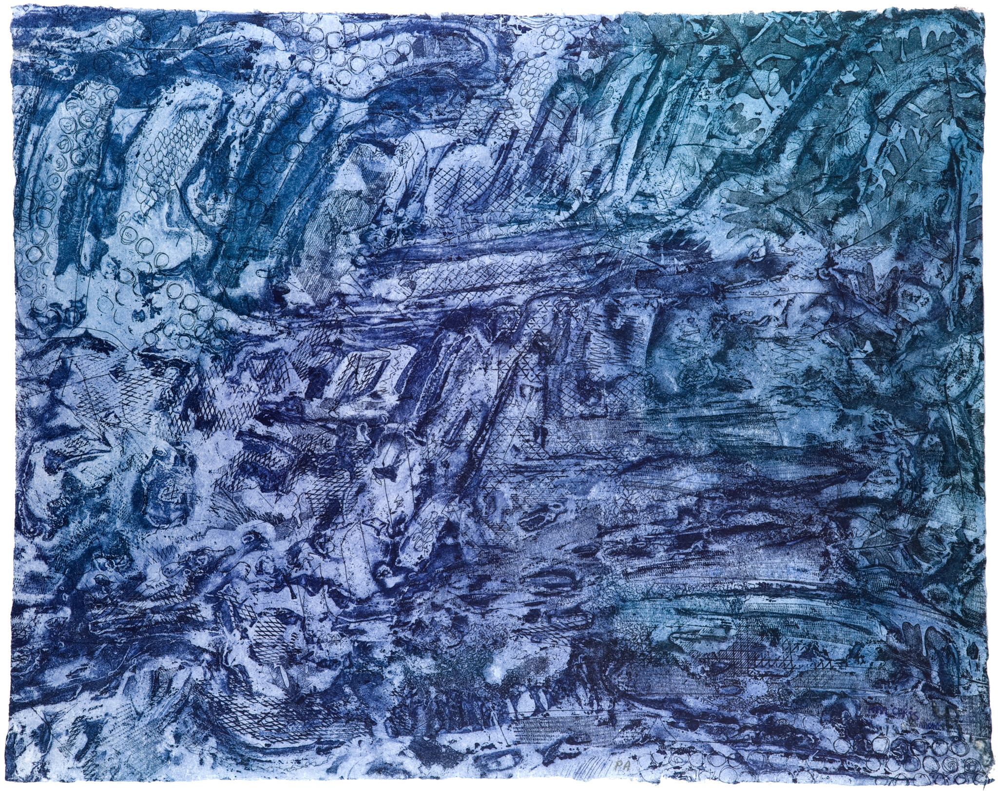 Hoja de carbayo , AP (1990) on Goyu paper
