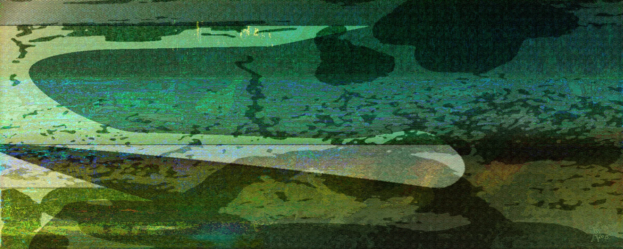 Sigilosos sentinazos , de la serie Mar contaminada (“Stealth Bilge Dumping”, form the series Polluted Sea )