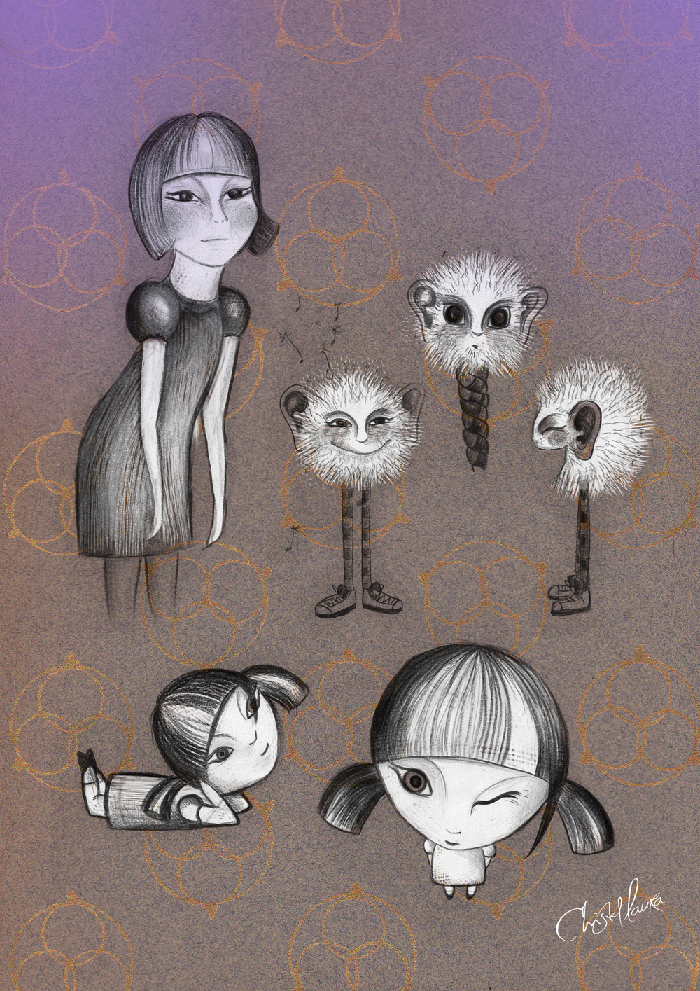 Chinese girl growing up – and her invisble fantasy friend "dandelion-spaghetti-legs". ___
