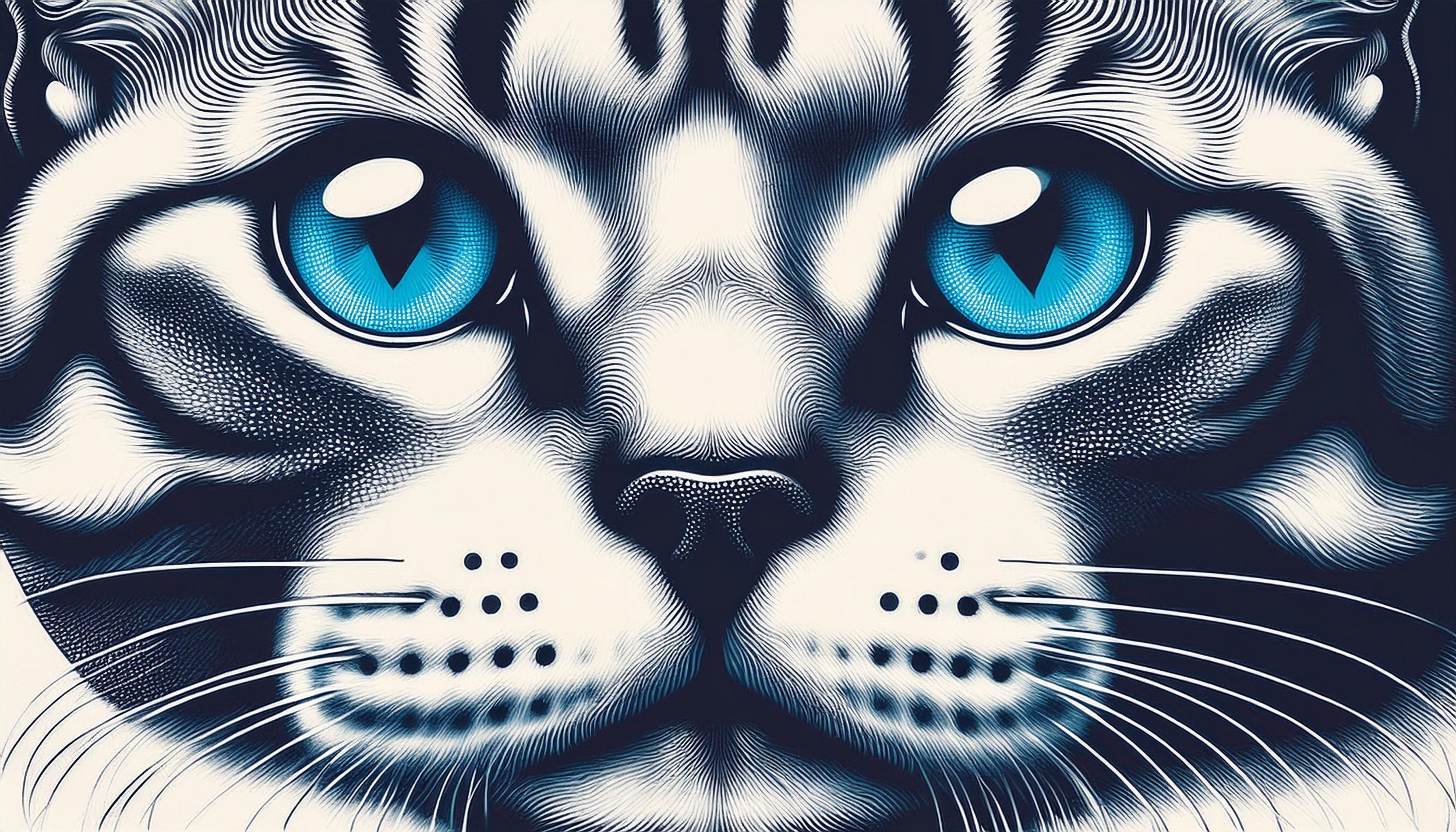 Firefly digital illustration of cat drinking coffee from cup 38686.jpg