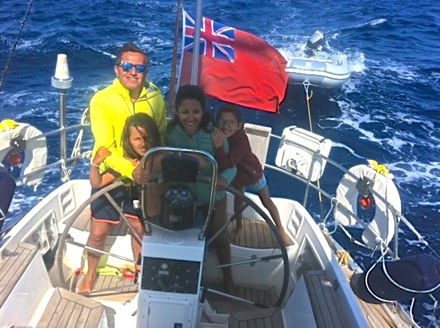 Enjoying the sailing in Sardinia