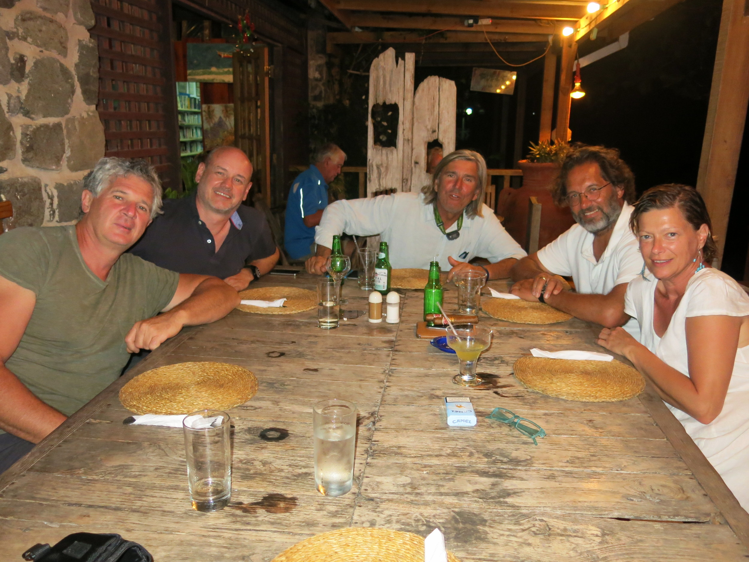 Alberto and Antonella joined us for a final meal......