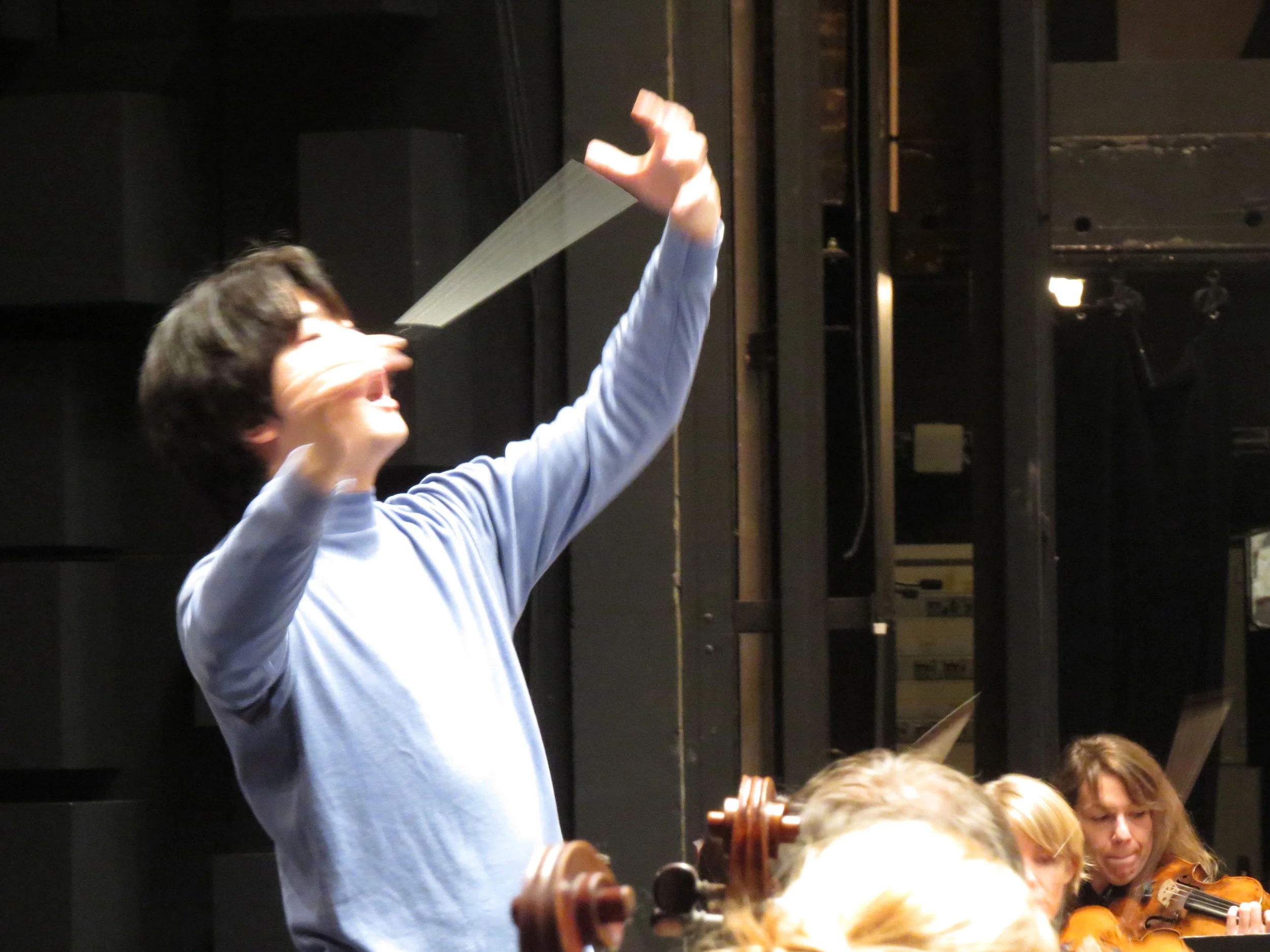 Kazuki Yamadi in rehearsal