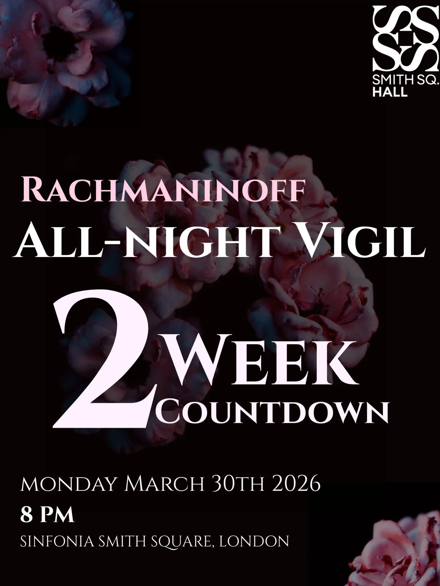 Only two weeks until we perform the stunning All-Night Vigil by Rachmaninoff in Sinfonia Smith Square Hall illuminated by candlelight! 

Book tickets now for a special experience celebrating the Easter Festival!

🎟️ Link in bio for tickets! 
#rachma