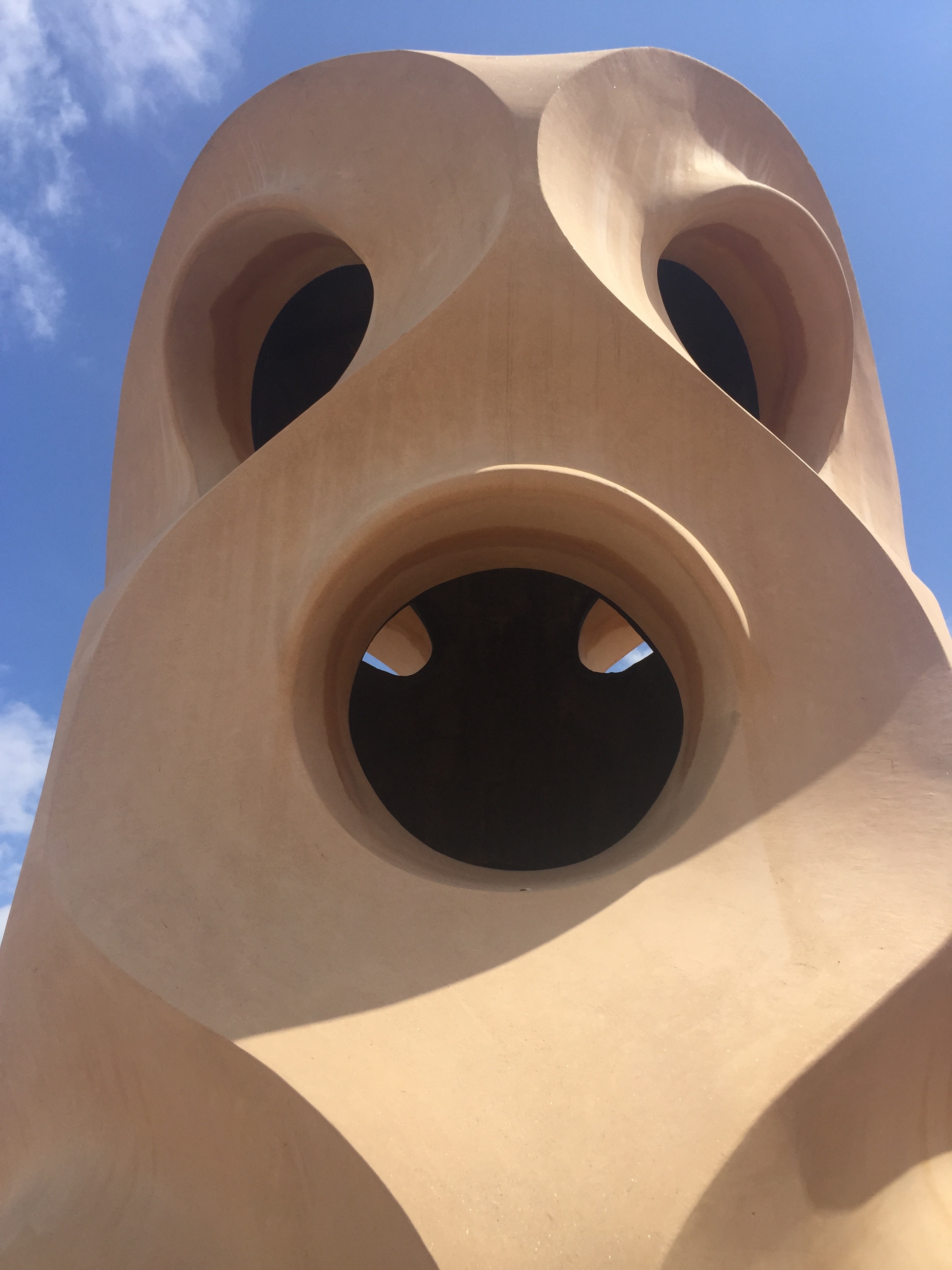 A chimney vent at Casa Mila, by architect Antoni Gaudi.