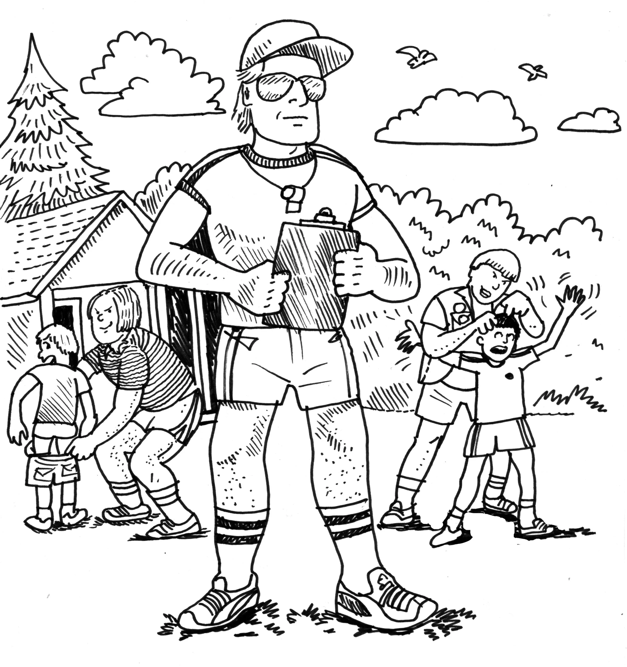 Wet Hot American Summer - The Game (Book Illustration - Devastator Press)