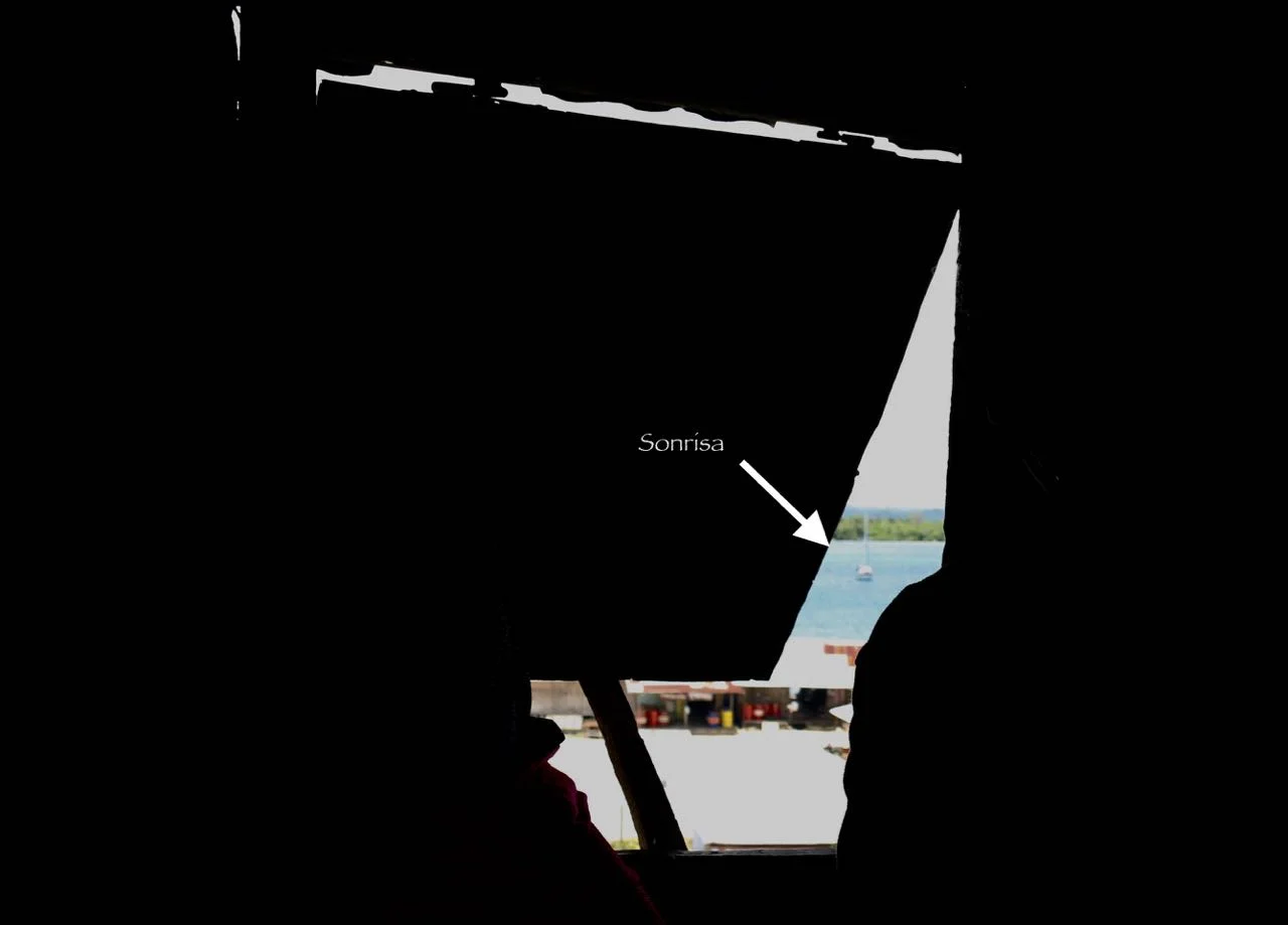 This must be the window he's spying from.