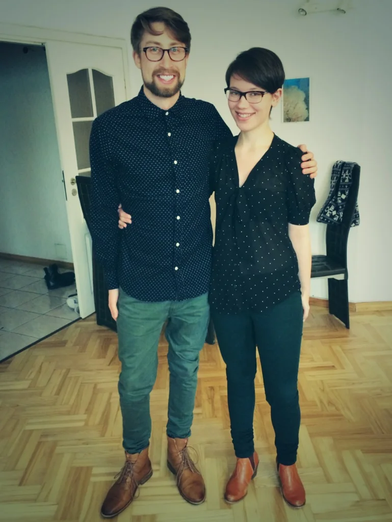 Simple. Or not so simple. Who wore it better? #awkward. 
