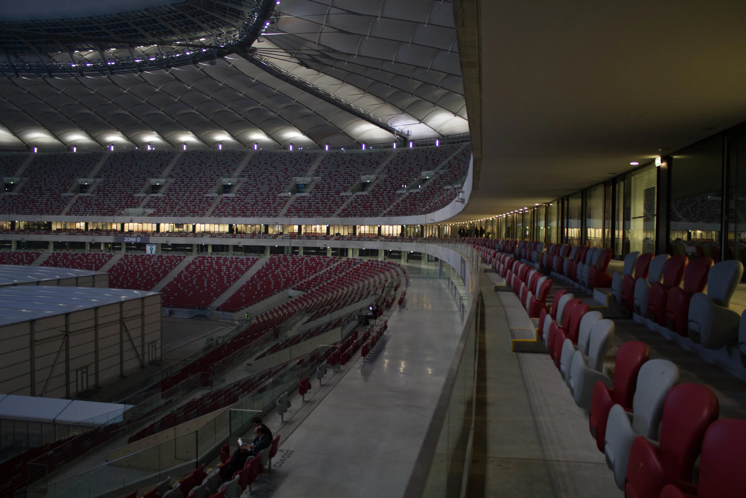 This stadium is as empty as the promises likely to be made in it. Photo credit: David Tong