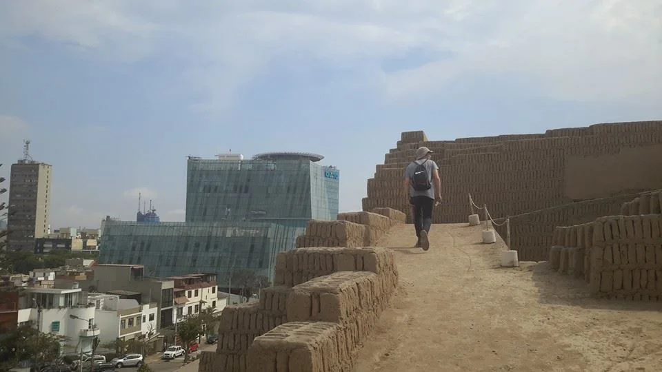 Climbing up an inner city pyramid. (Credit: Suzy McKinney)