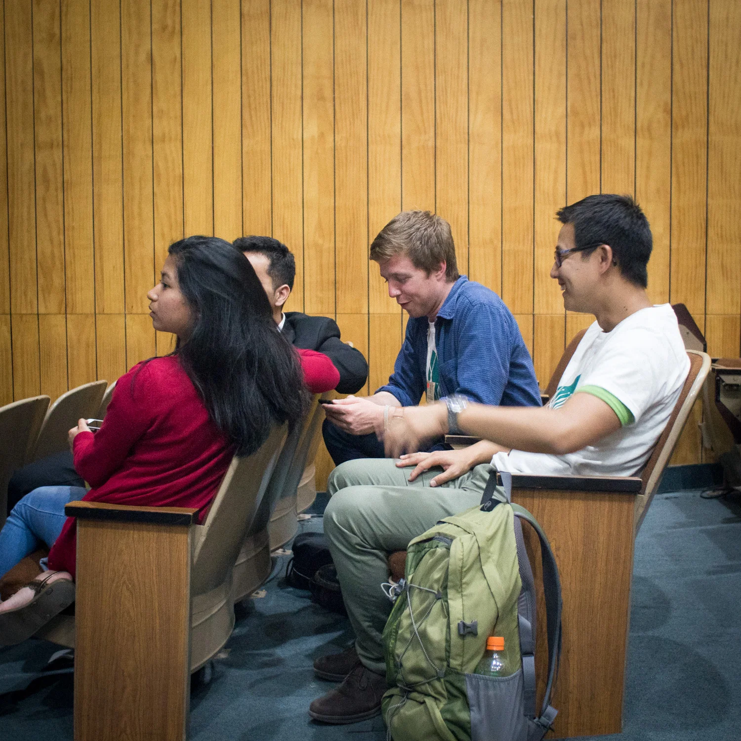 It's tough work, so we like to enjoy a good sit when we can. Photo: Benjamin Brooking