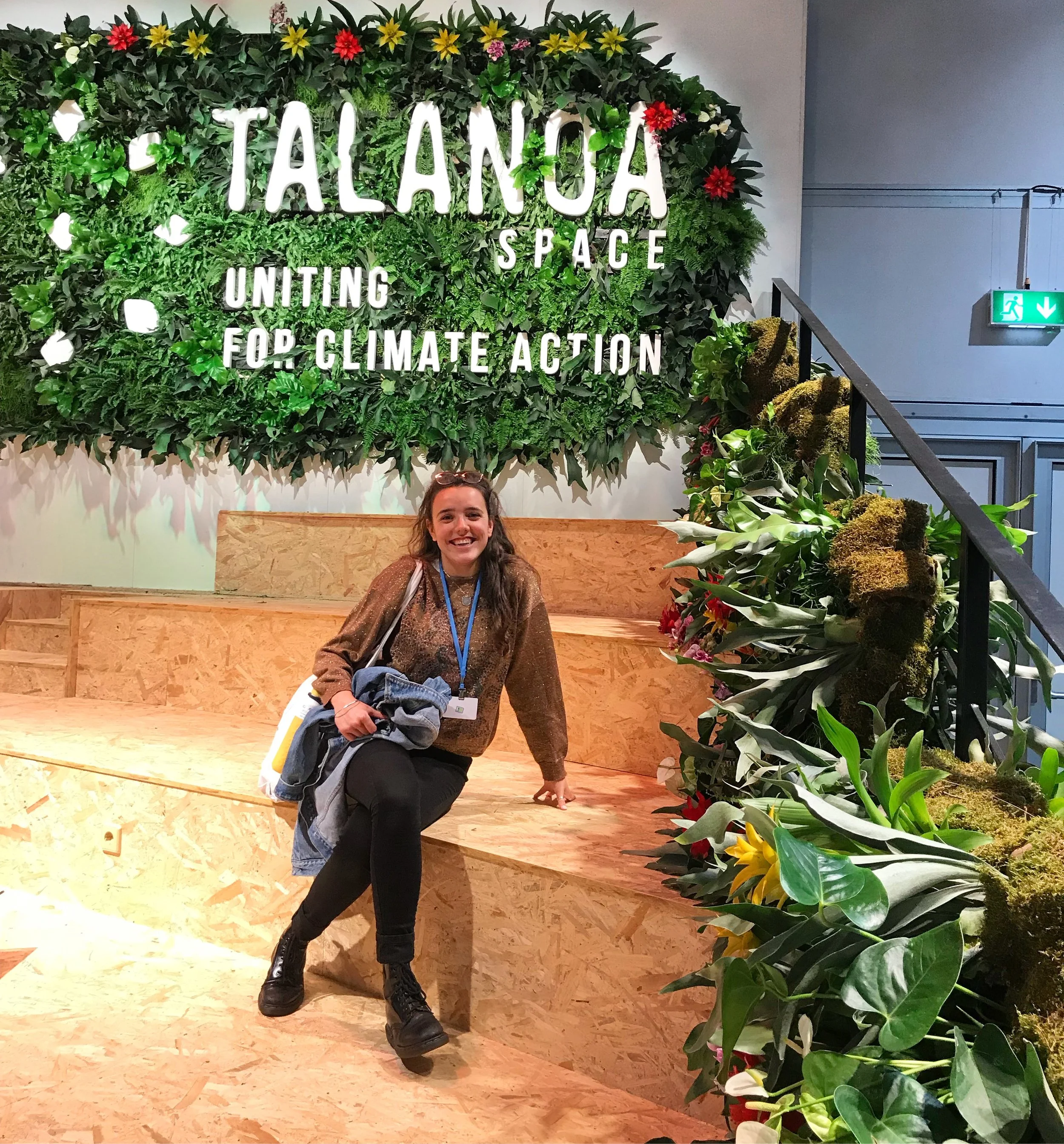 Me in the COP23 civil society space on Day 1. (You can tell by my smile that reality has not set in yet).