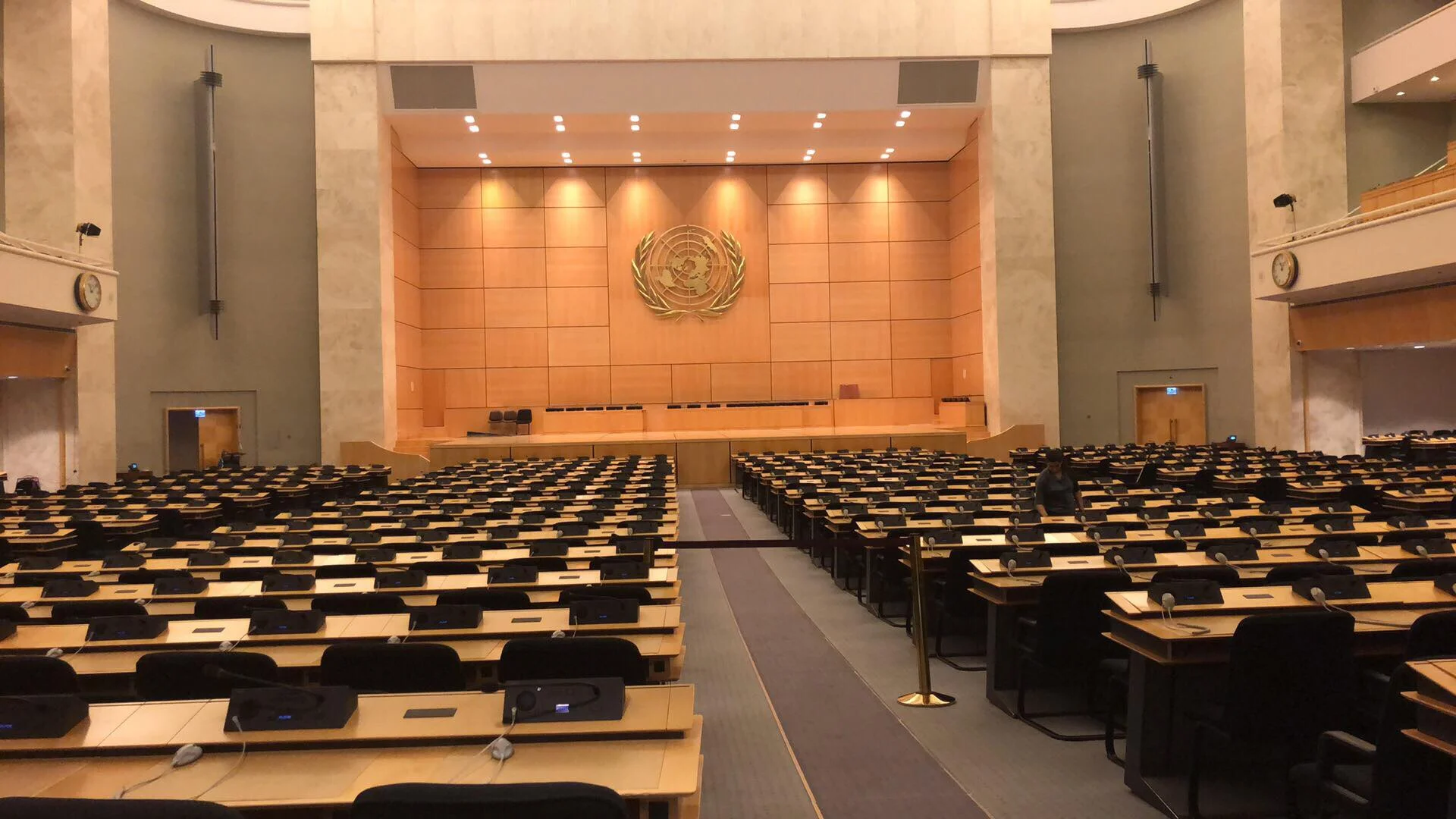 United Nations Assembly Hall. Geneva, Switzerland