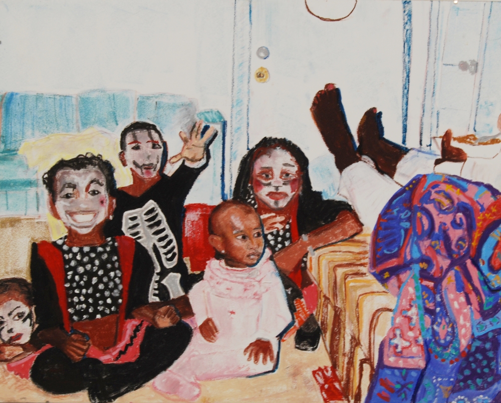 Biaye Kids in Their Halloween Costumes, Sunset District, San Francisco, CA, 1992.