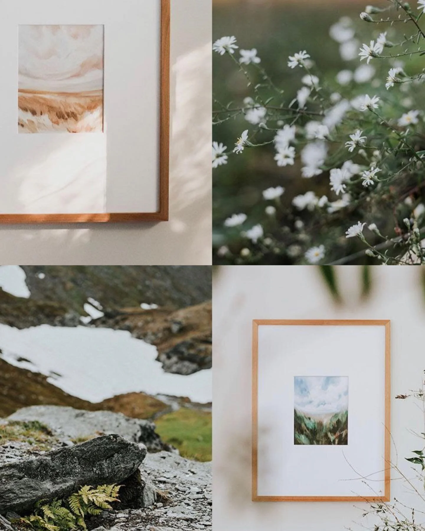 It&rsquo;s here! It&rsquo;s here! The Quiet Adventure II Collection is here and your walls are already excited. Honestly, these pieces are some of my best work. They are layered and light and feel of all the gentle beauty (and some of the paint too) that 2020 brought to us. 

These pieces featured broad, expansive skies, but they also encouraged us to pause and take joy in the small, delicate things around us. 

Link in my profile. My heart is so happy with this work.