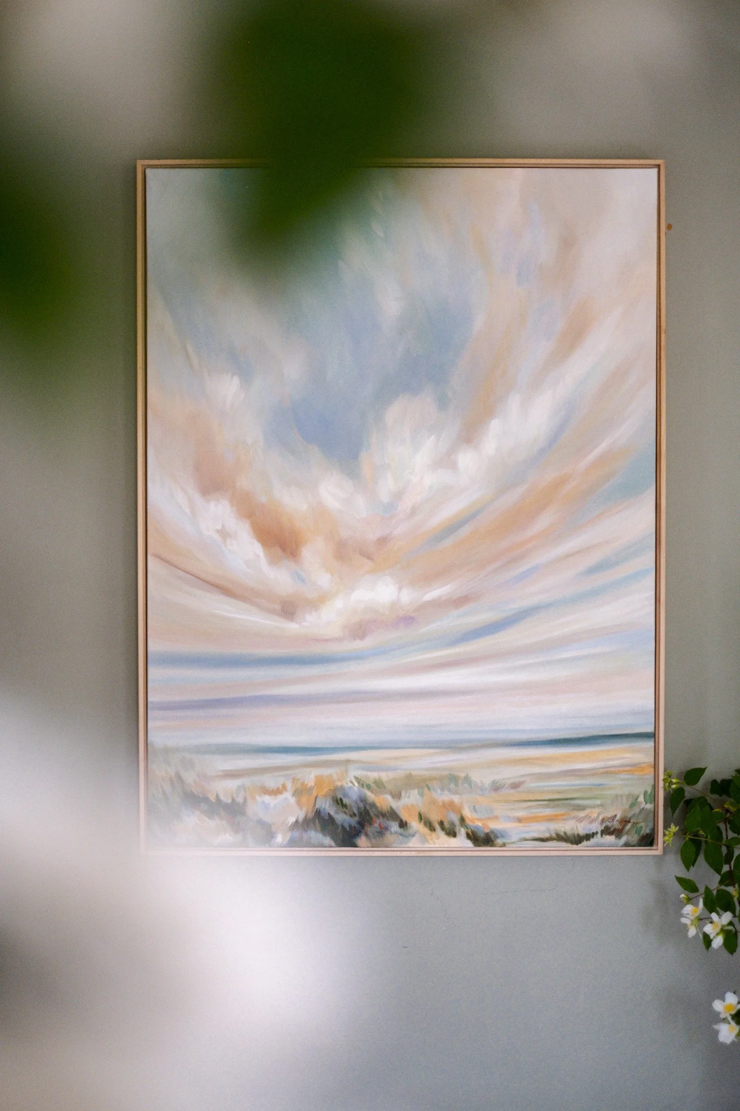 "In Rosie Flight" A Vertical Canvas Print — Emily Jeffords Studio
