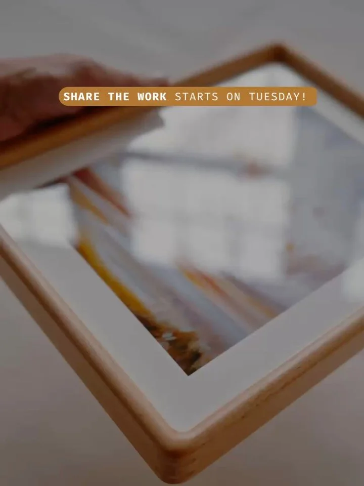 It&rsquo;s &ldquo;Share The Work&rdquo; week and we begin tomorrow! 🫶 Artists, creative people, this is for us! These workshops are freeeee so join us. 

RSVP and I&rsquo;ll send you a link and the zoom sessions, the workbooks, and even a free Light