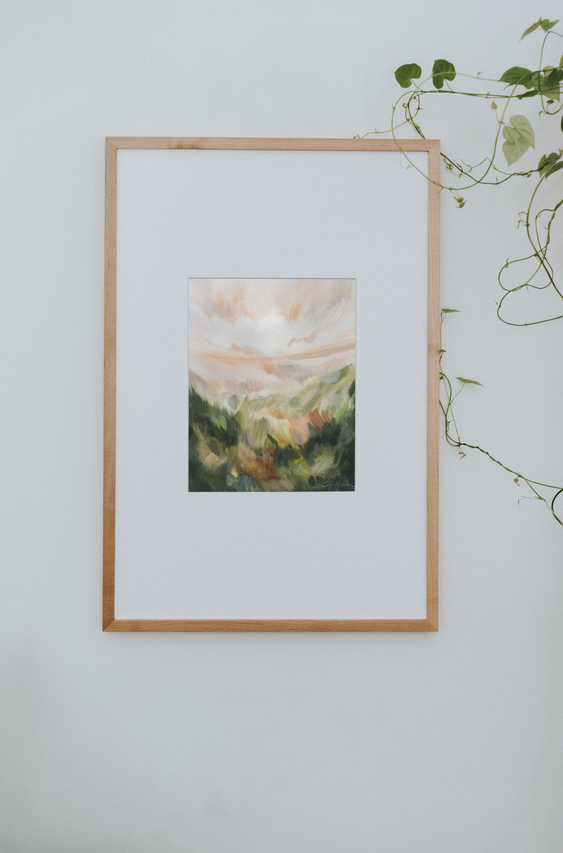 "Lush Fields" A Vertical Canvas Print by Emily Jeffords