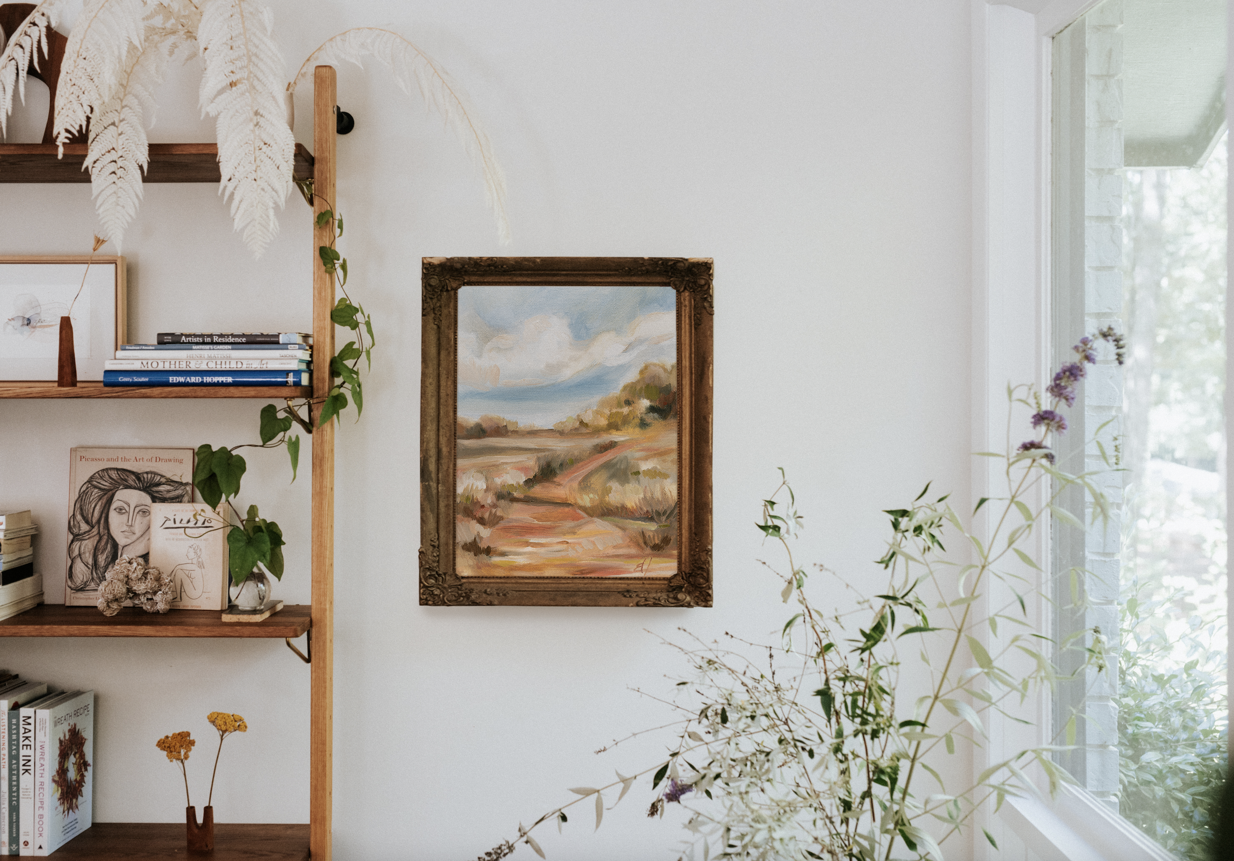 "Let It Fill You" A Vertical Canvas Print by Emily Jeffords