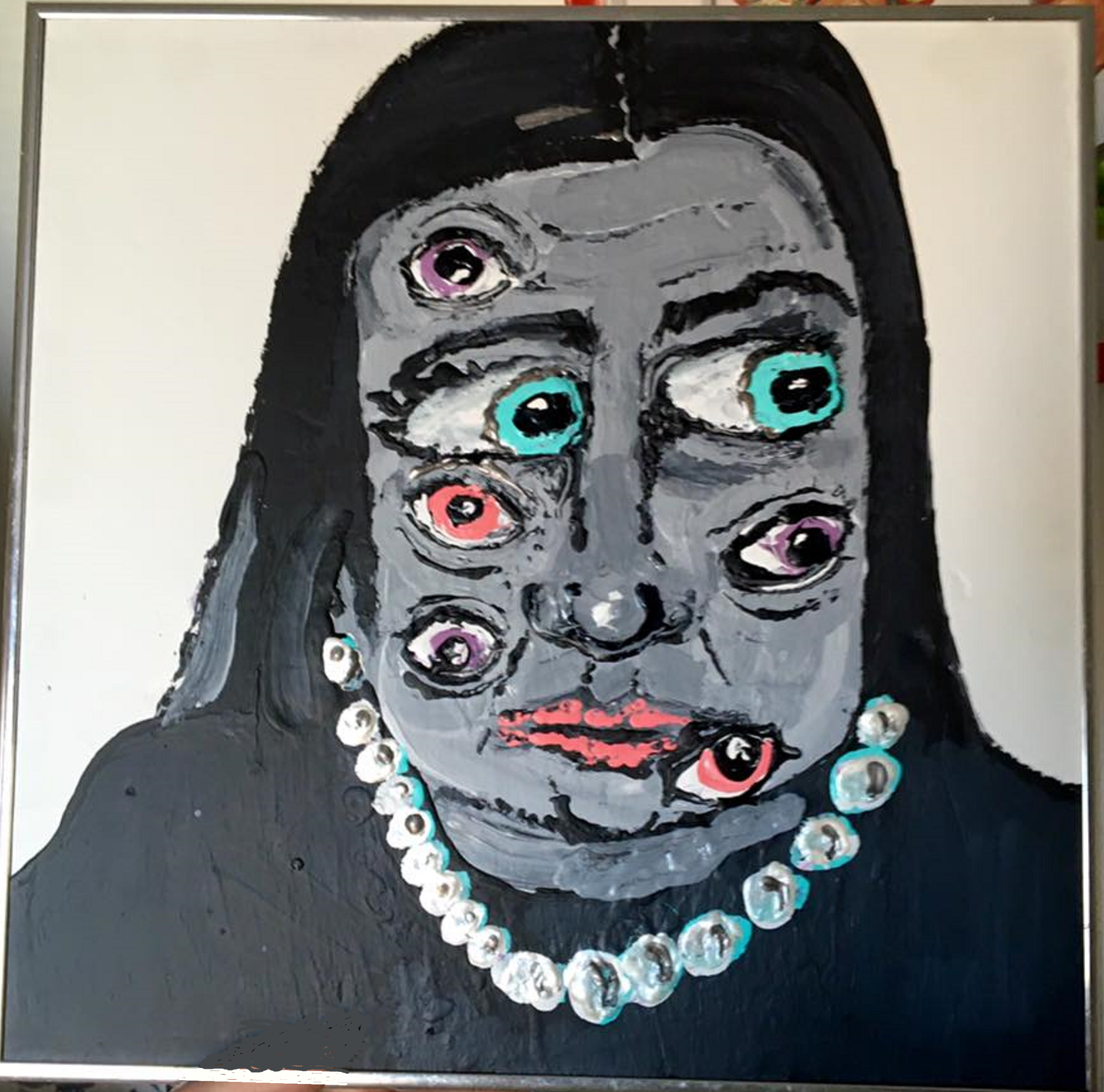 a woman w/ many eyes