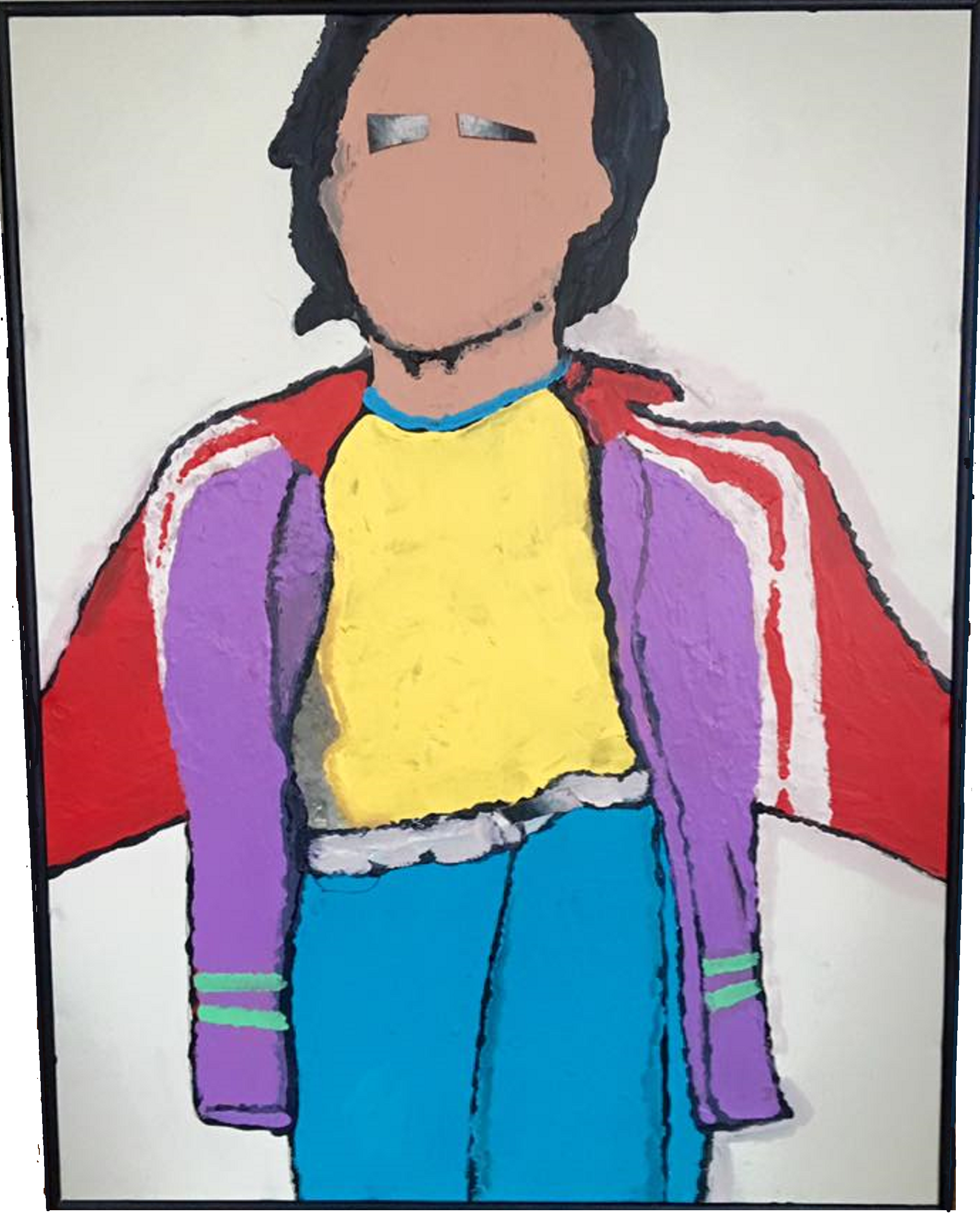 a man w/ cool jacket