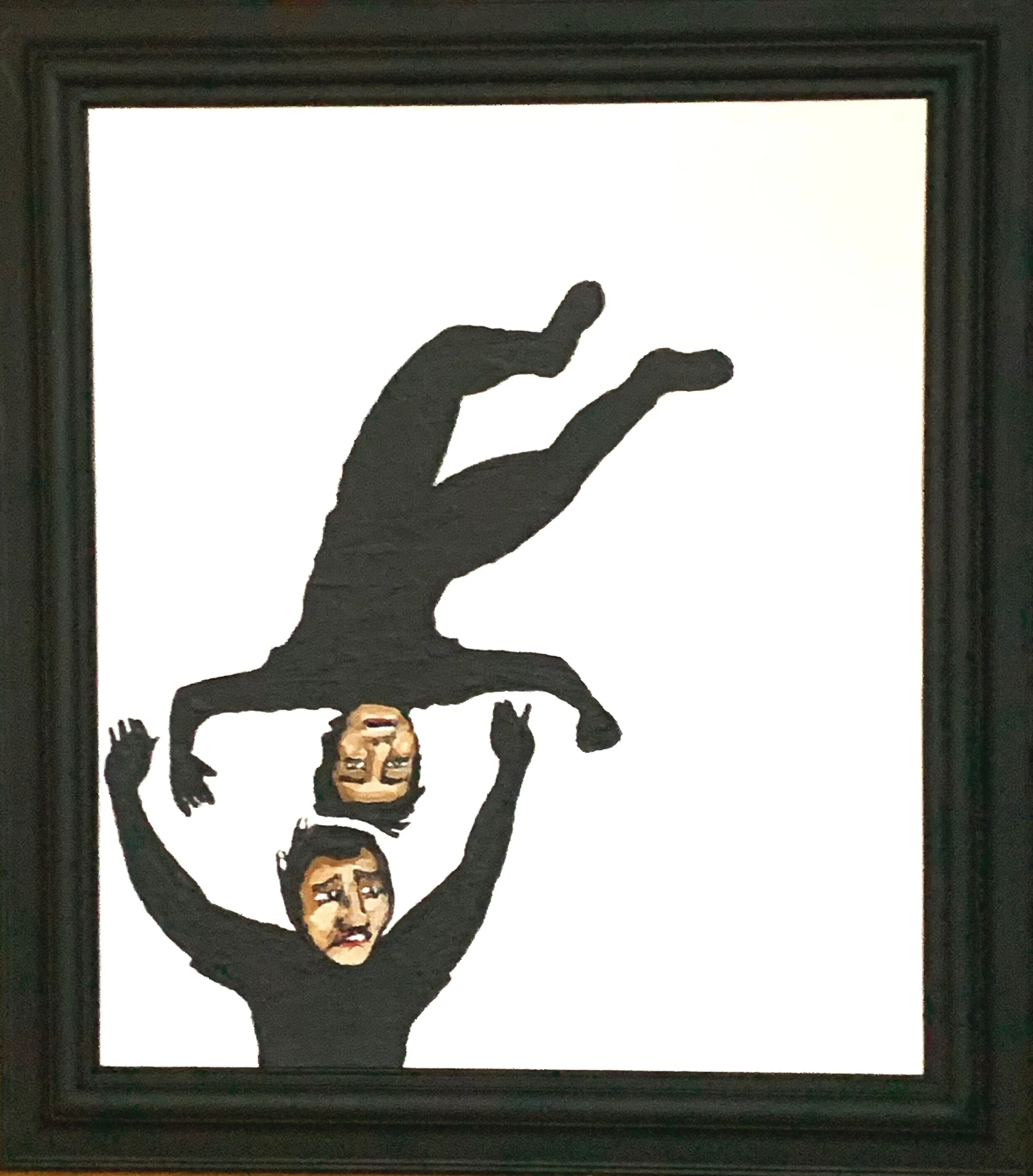 2 ppl performing an acrobatic act