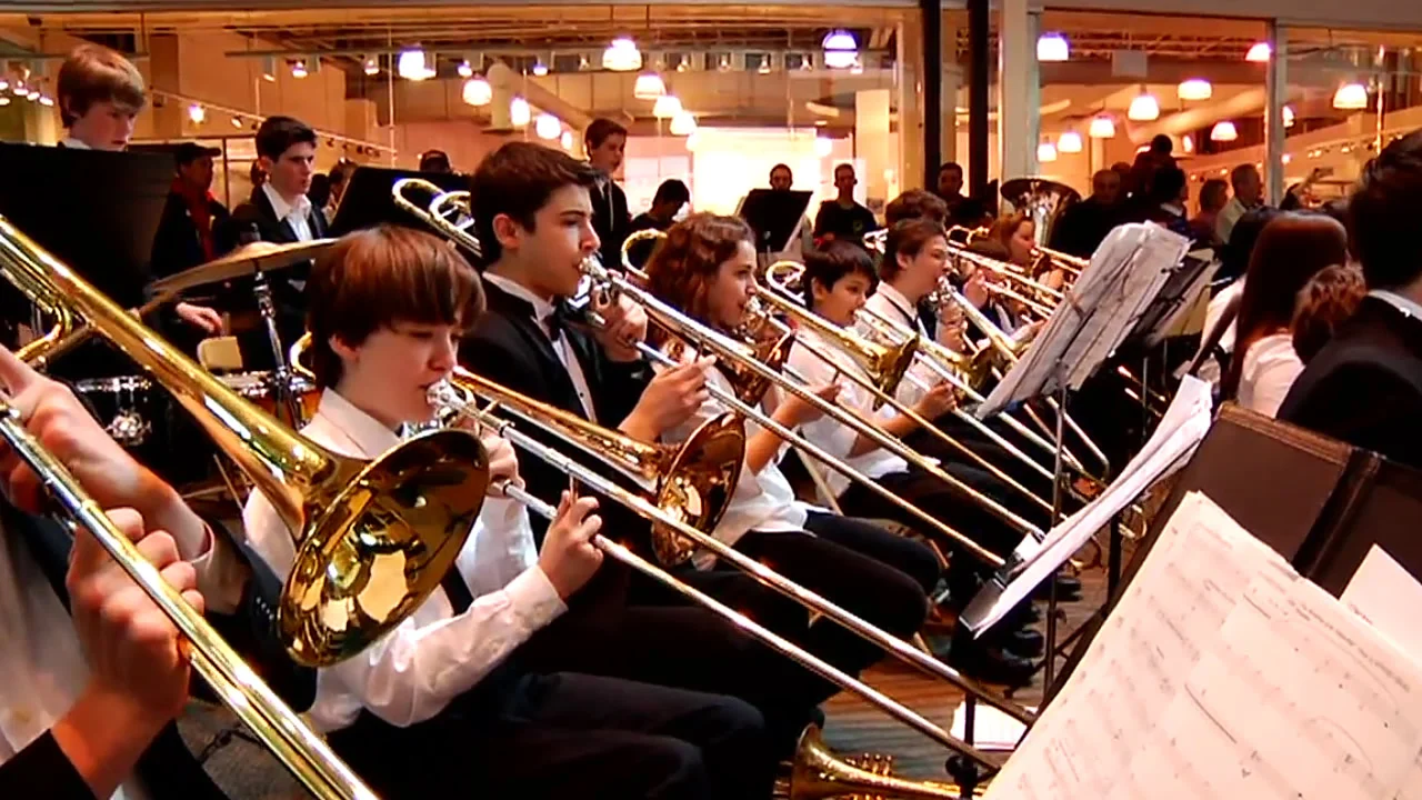 VIDEO: New Jersey Youth Symphony (NJYS) of 350 at Jersey Gardens Mall
