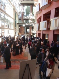 Conference participants in NJPAC Lobby
