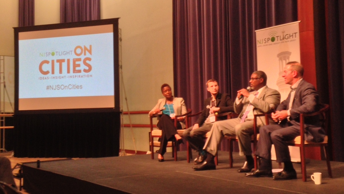 Barbara George Johnson (Thomas Edison State University); Braden Crooks (Designing the We); Lester Taylor (Mayor of East Orange); Paul Silverman (SILVERMAN) 