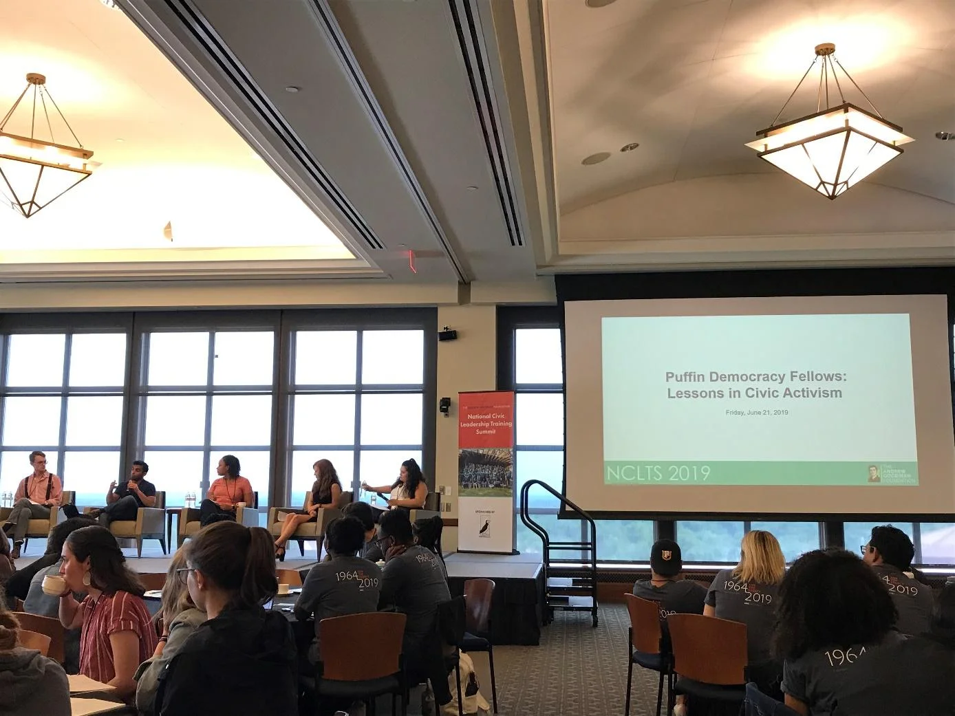 Student panelists share lessons in civic activism at the National Civic Leadership Training Summit, hosted by Montclair State University. Photo credit: Julia Sommer