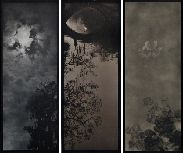 Gum-over-platinum triptych
