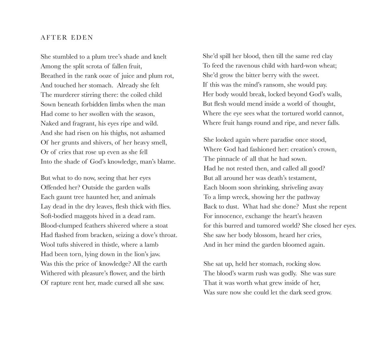 Daniel Westover, Toward Omega