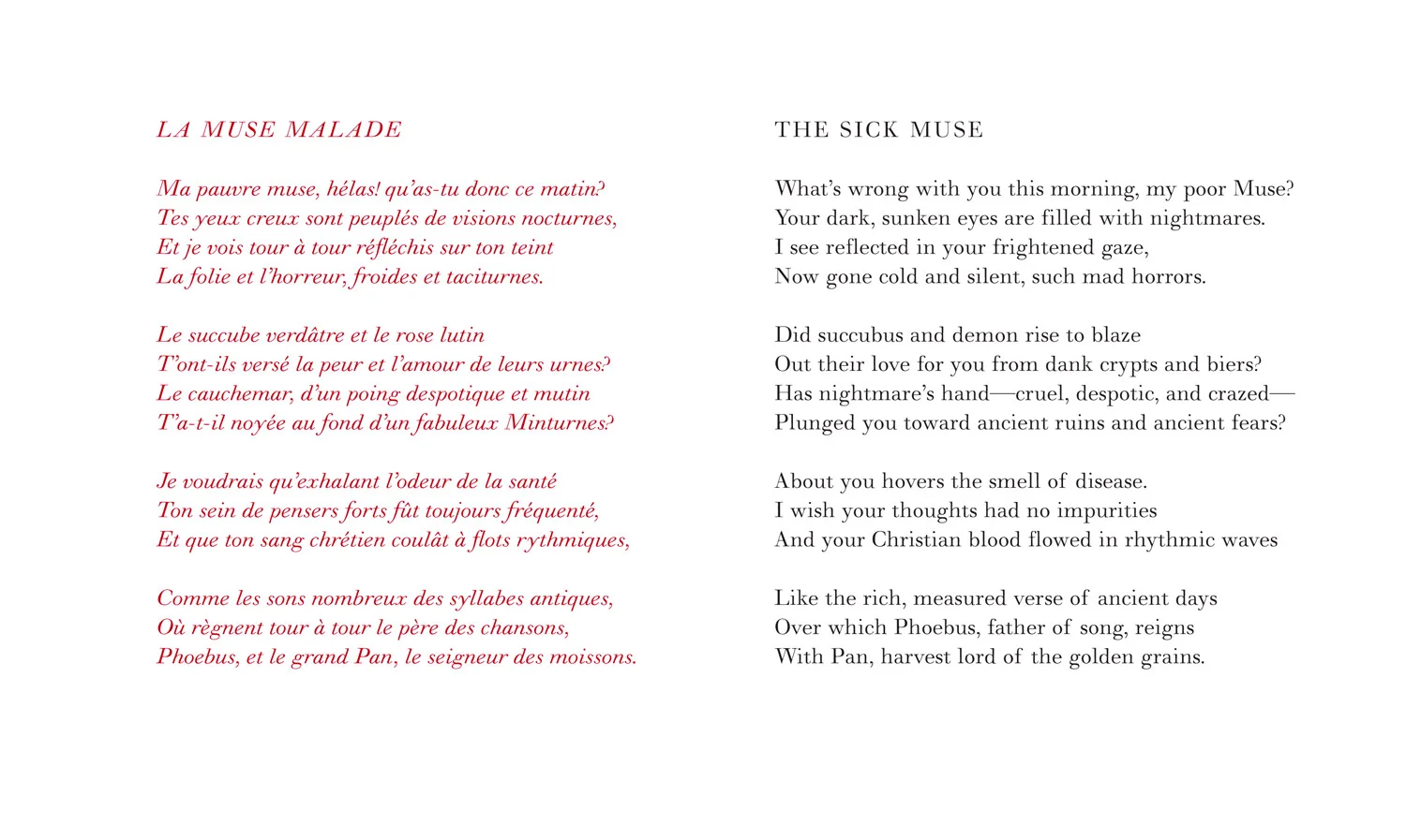 Charles Baudelaire, Flowers of Evil