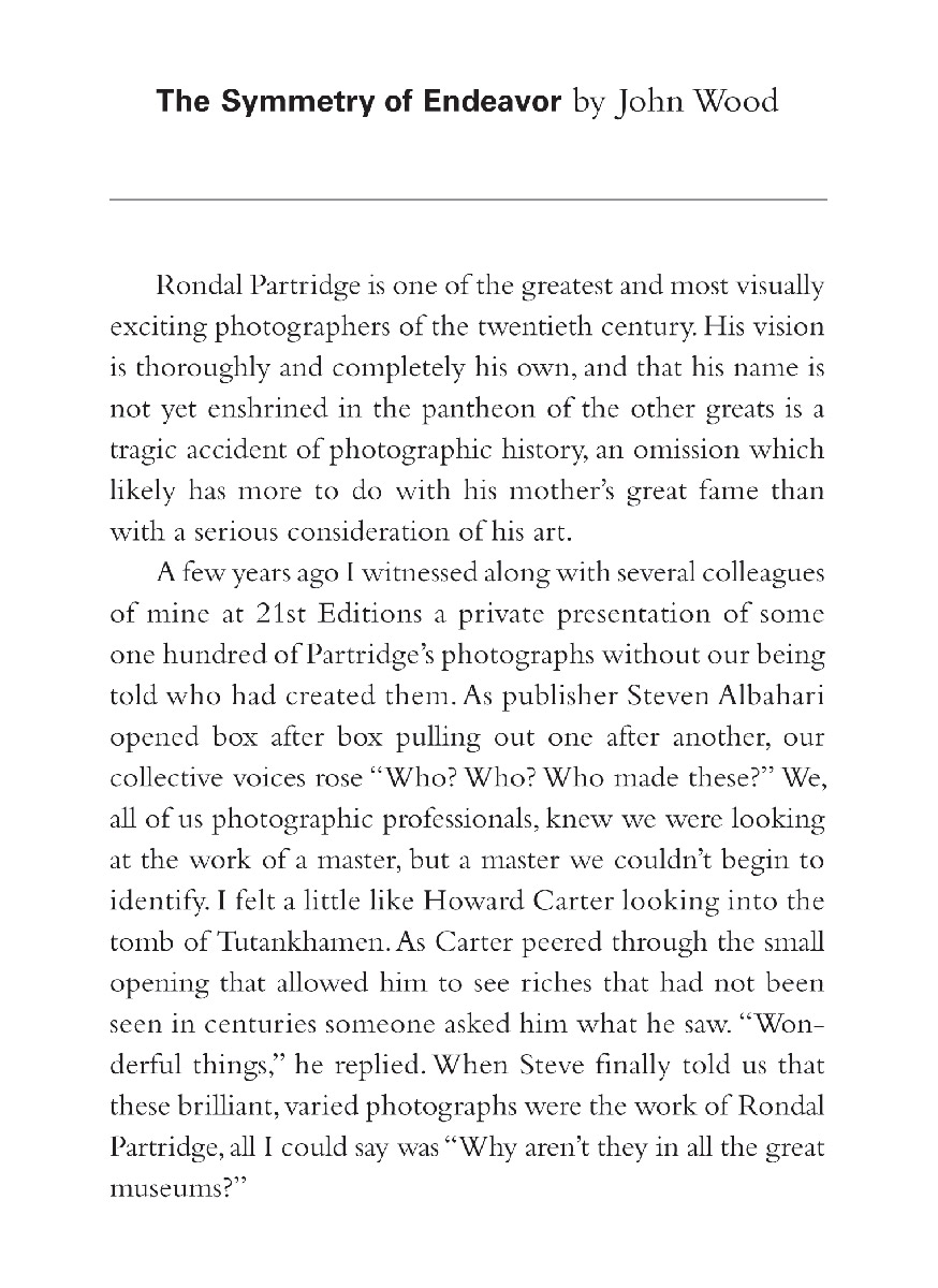 John Wood, The Symmetry of Endeavor