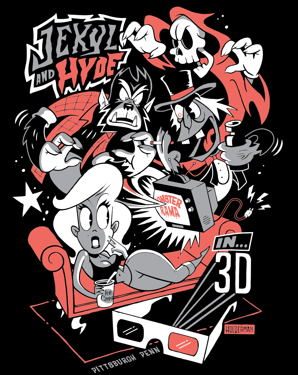 Jekyl & Hyde: T-Shirts — Holderman Art Graphics