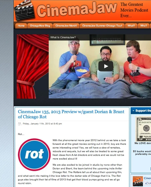 Cinema Jaw has the Rot Crew on their podcast show to tell them all about Chicago Rot
